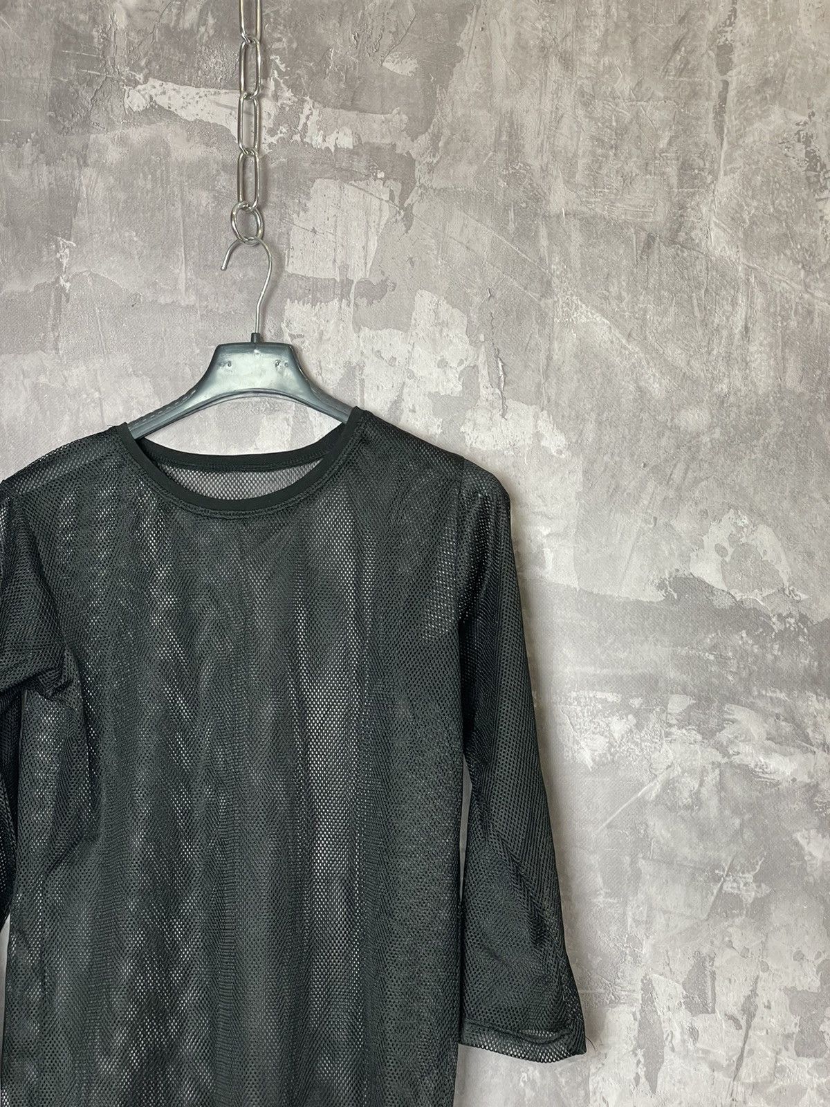 Japanese Brand × Vintage vintage y2k Fang Tribal Goth Mesh Sheer Long-Sleeve womens m Size M / US 6-8 / IT 42-44 - 3 Thumbnail