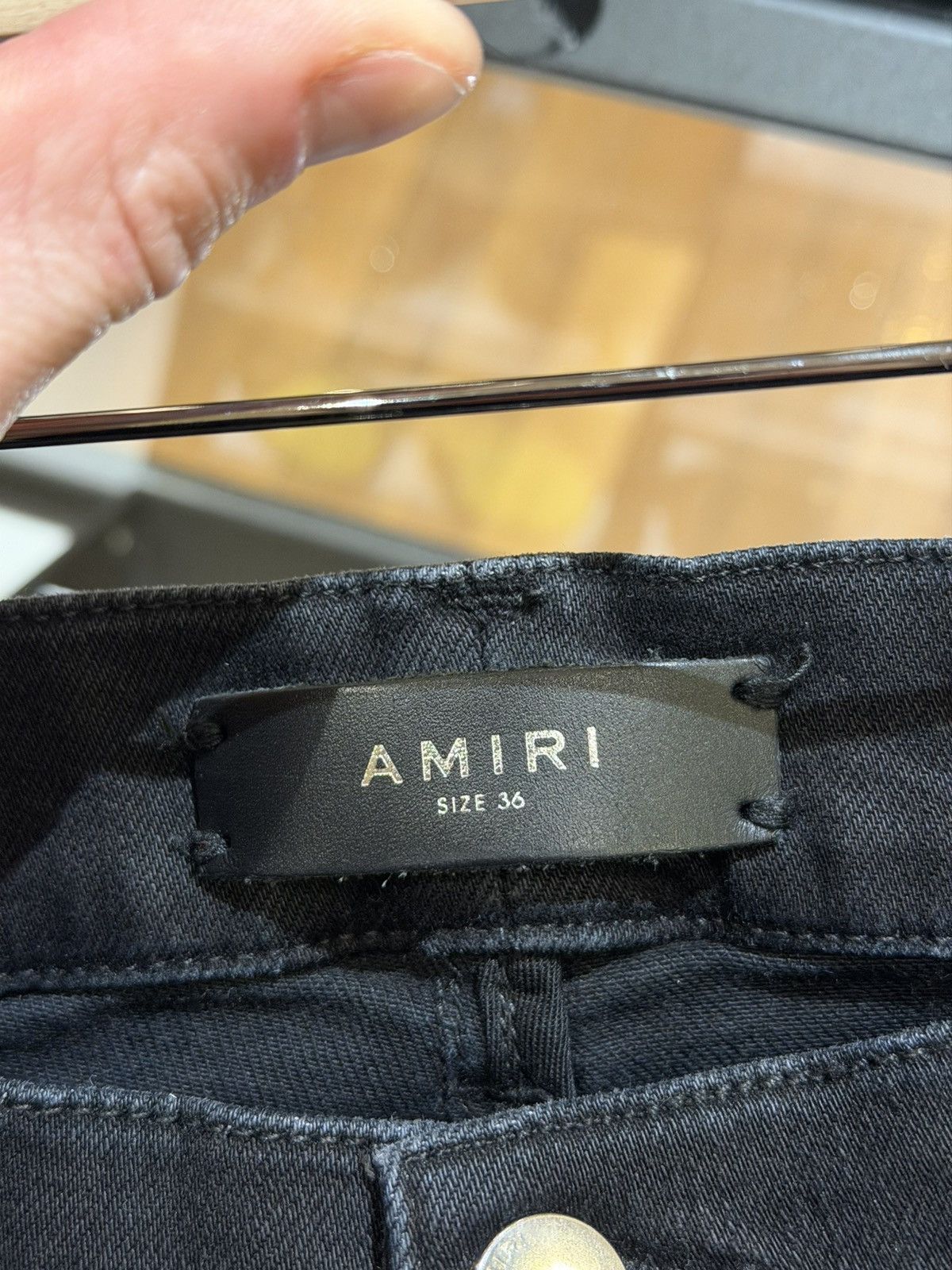 Amiri Amiri Black Track Denim Jeans - Blue Stripe Size US 36 / EU 52 - 3 Thumbnail