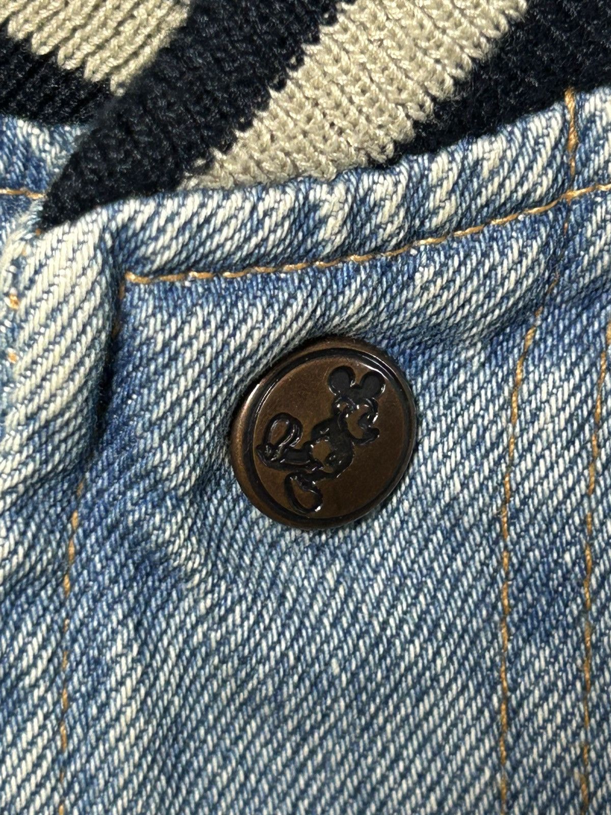 Vintage 90s Disney Mickey Mouse First Class of 1928 Denim Bomber Size US M / EU 48-50 / 2 - 7 Thumbnail