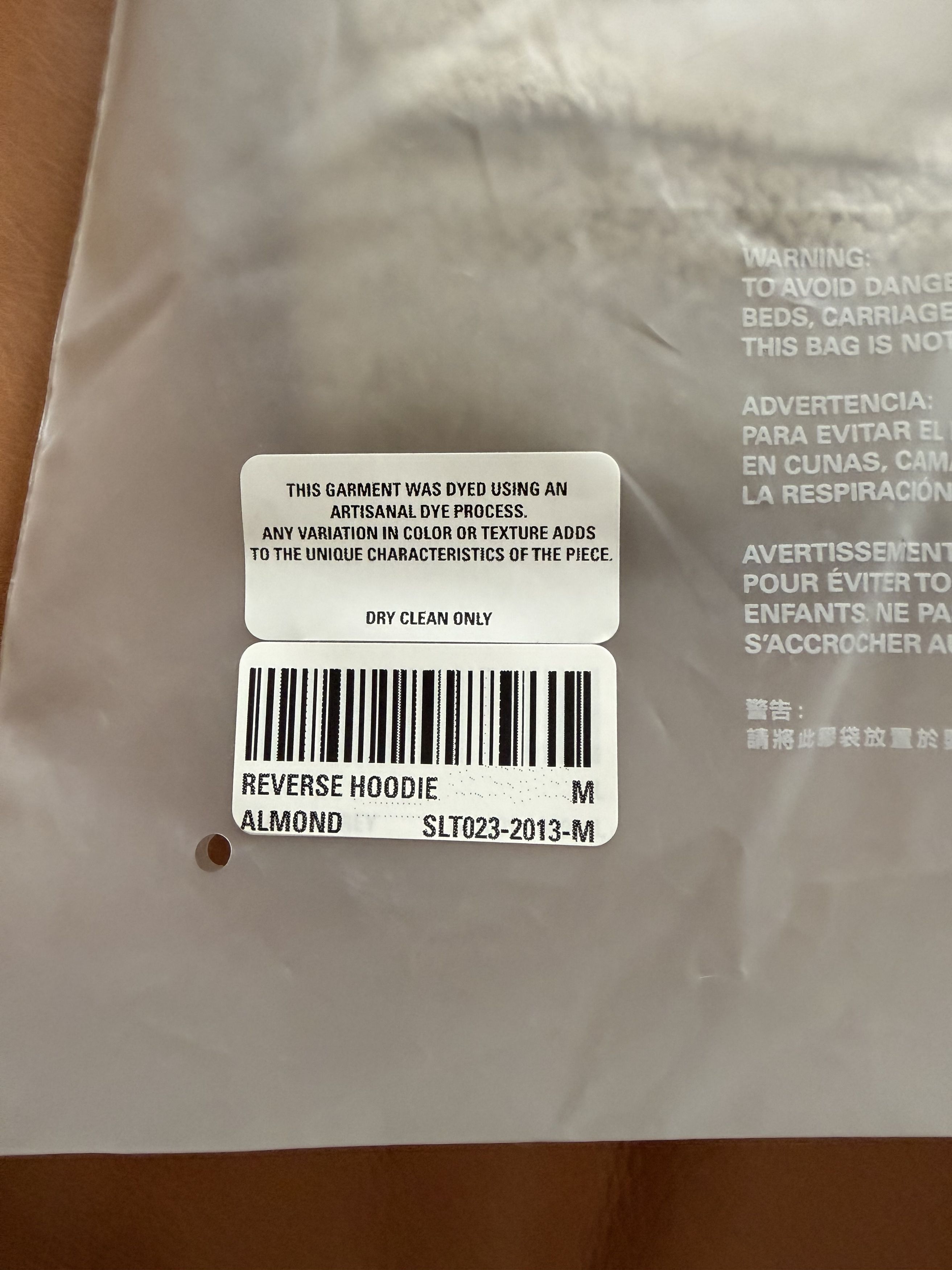 SKYLRK SKYLRK Reverse Hoodie Almond - M Size US M / EU 48-50 / 2 - 4 Thumbnail