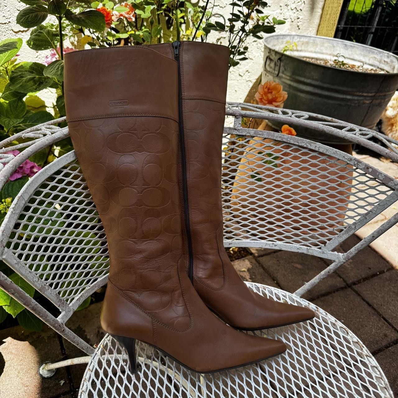 Coach Vintage Coach Embossed Leather Boots Size US 9.5 / IT 39.5 - 1 Thumbnail