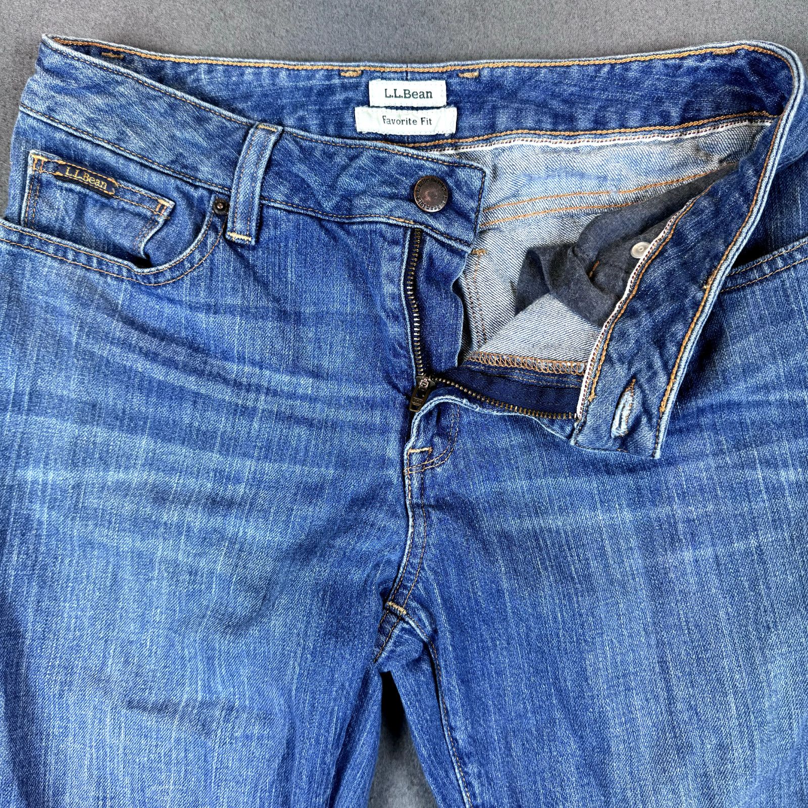 L.L. Bean L.L. Bean Jeans Women's Size 4 (27x28) Favorite Fit Size 27" / US 4 / IT 40 - 4 Thumbnail