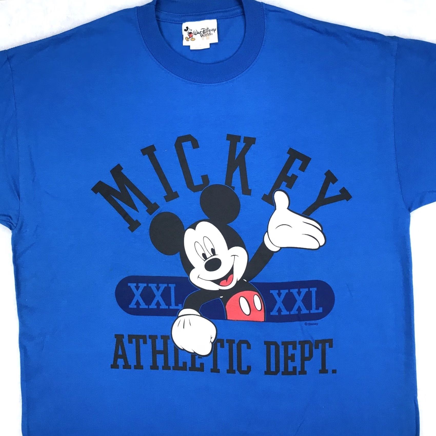 Disney VINTAGE Mickey Mouse ATHLETIC DEPT. T-Shirt Men M Blue 90s Cartoon Walt Disney World Mickey Womens/Mens Size US M / EU 48-50 / 2 - 3 Thumbnail