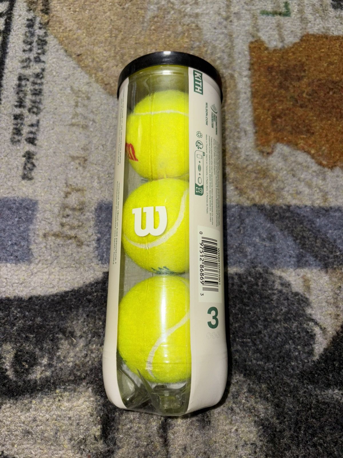 Kith × Wilson Kith Ivy Padel Tennis Ball Set of 3 (Sealed Can) Size ONE SIZE - 2 Thumbnail
