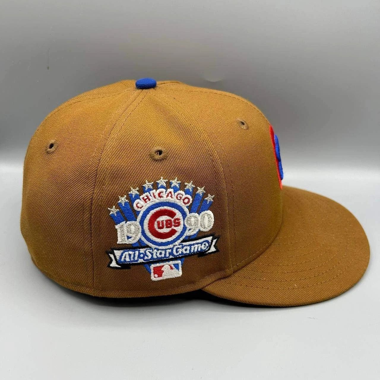 New Era Chicago Cubs Hat Men 7 1/2 Brown All Star Game MLB Fitted Size ONE SIZE - 7 Thumbnail