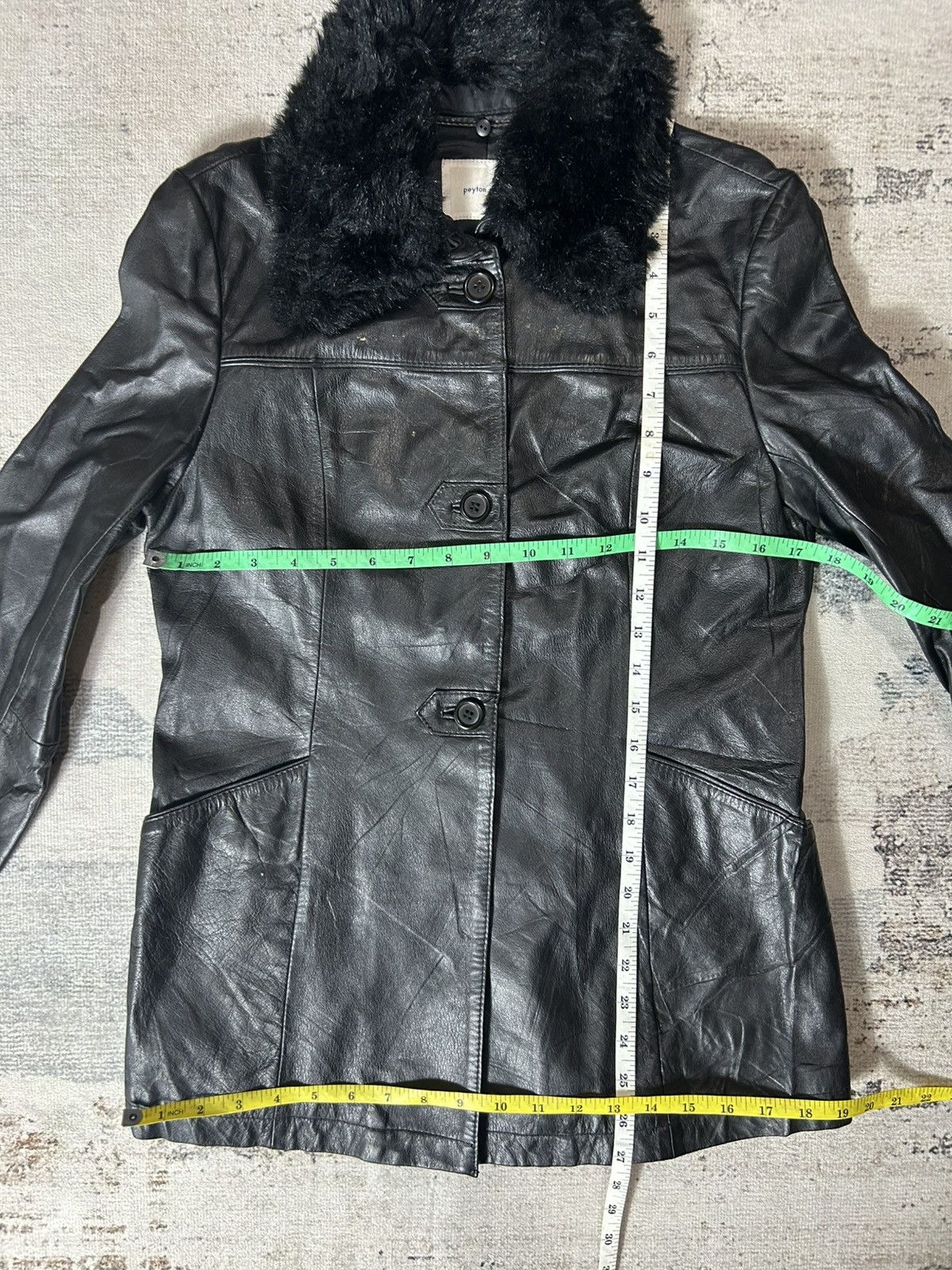 Vintage 1990s PPFM LEATHER JACKET Size S / US 4 / IT 40 - 9 Thumbnail