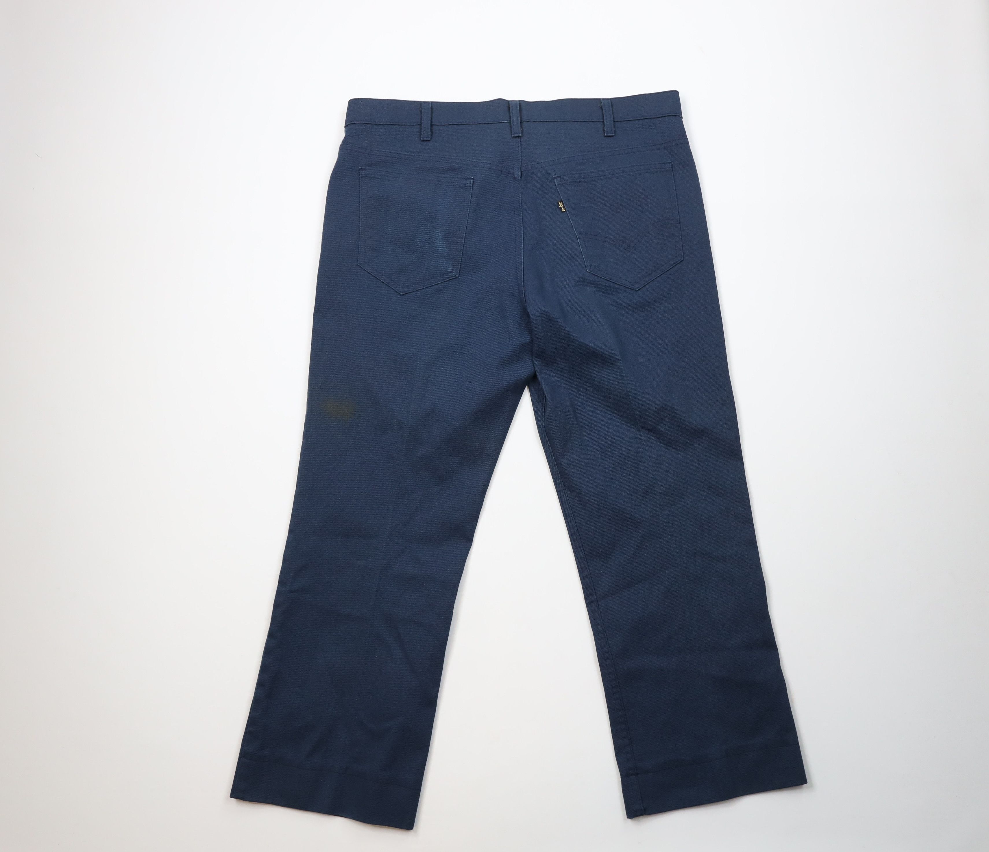 Levi's Vintage 80s Levis 517 Bootcut Wide Leg Pants Blue USA Size US 38 / EU 54 - 11 Thumbnail