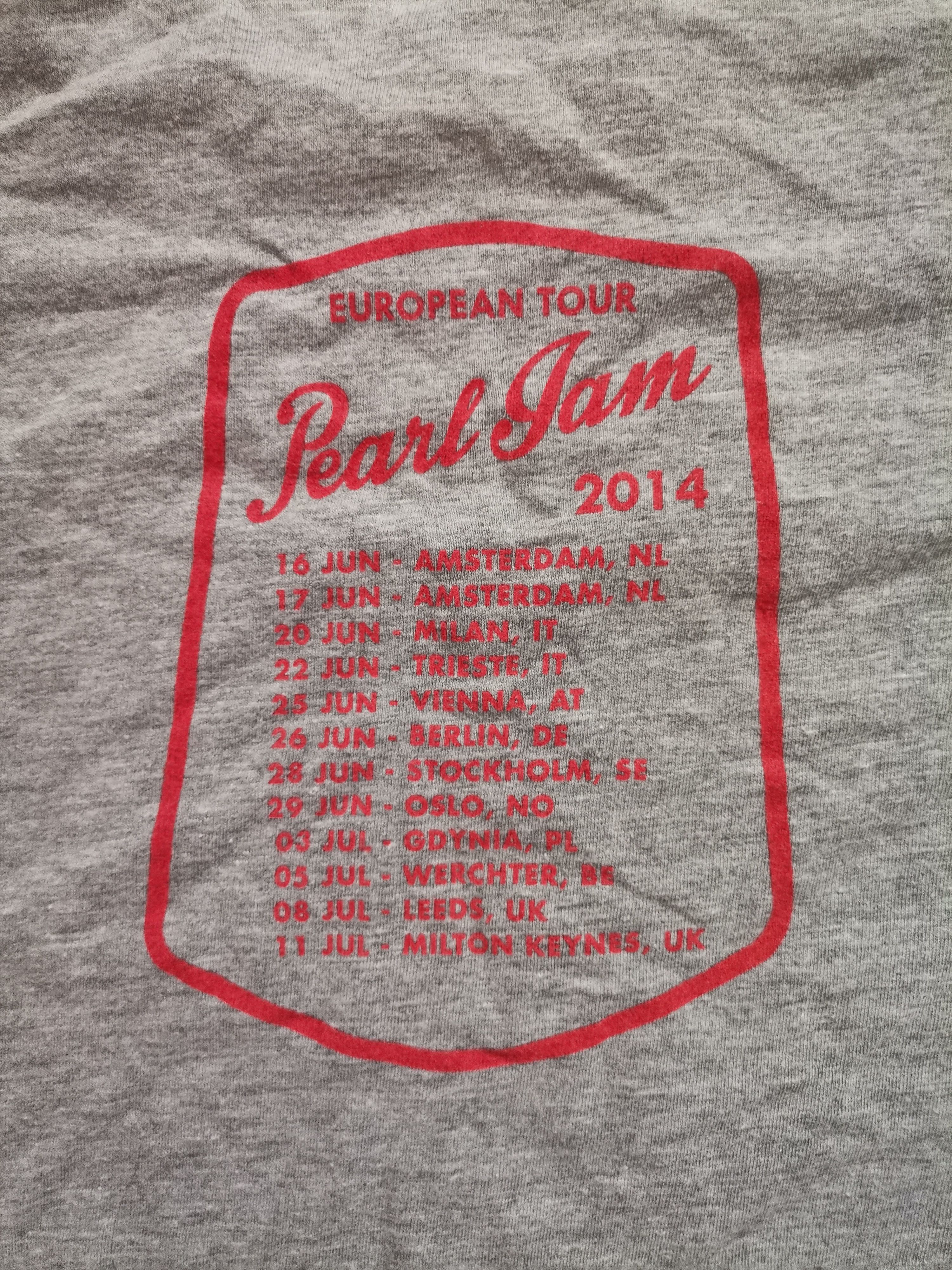 Band Tees × Gildan Gildan Pearl Jam 2014 Tour Tee Size US M / EU 48-50 / 2 - 5 Thumbnail