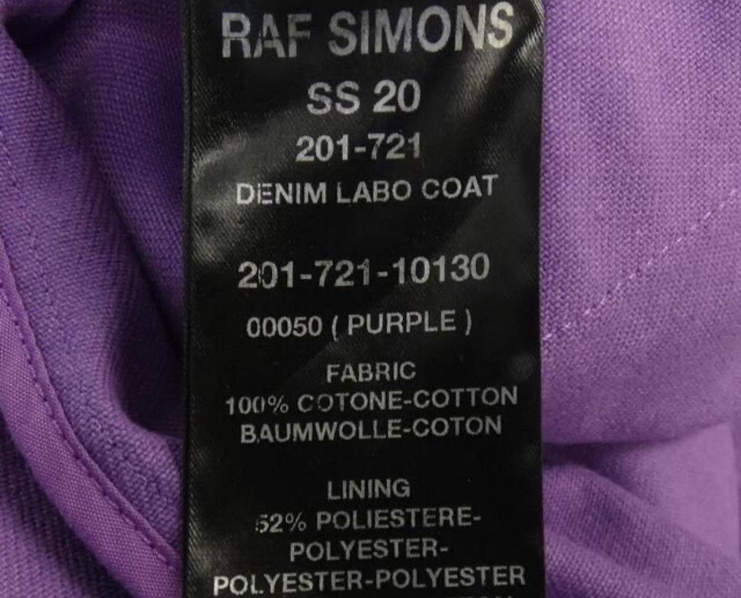 RAF SIMONS　パープル　スエット RAF SIMONS パープル スエット