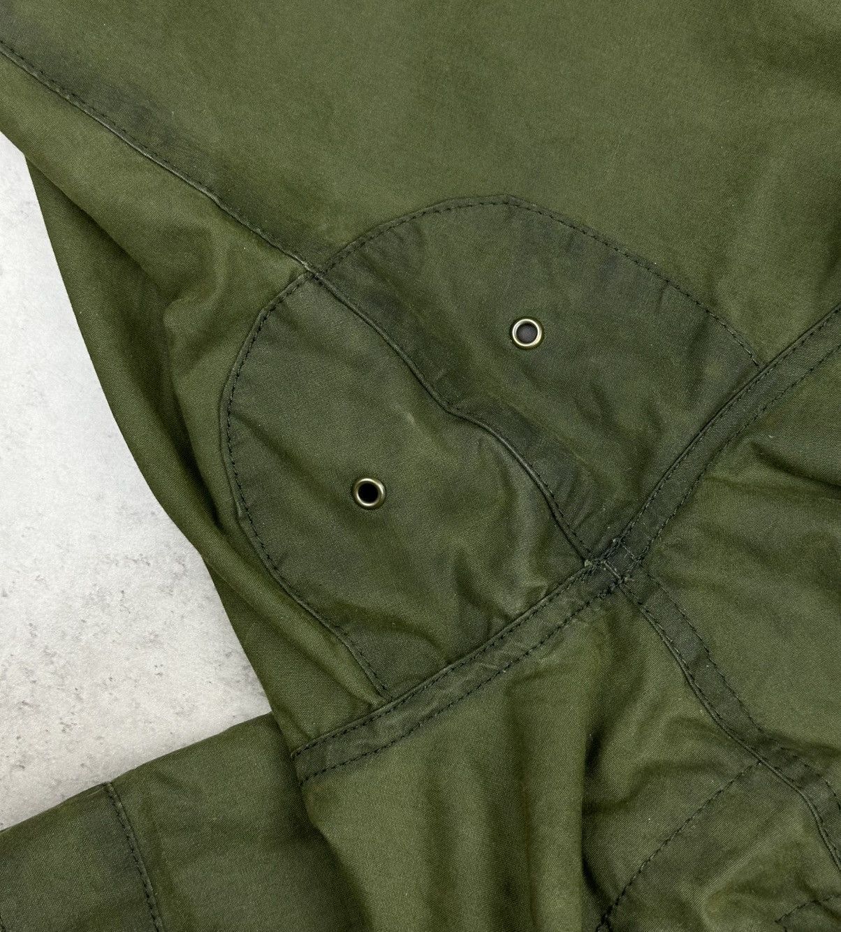 Barbour Barbour Rain Parka Waxed Cotton Green Women’s Jacket UK 12 Size M / US 6-8 / IT 42-44 - 6 Thumbnail