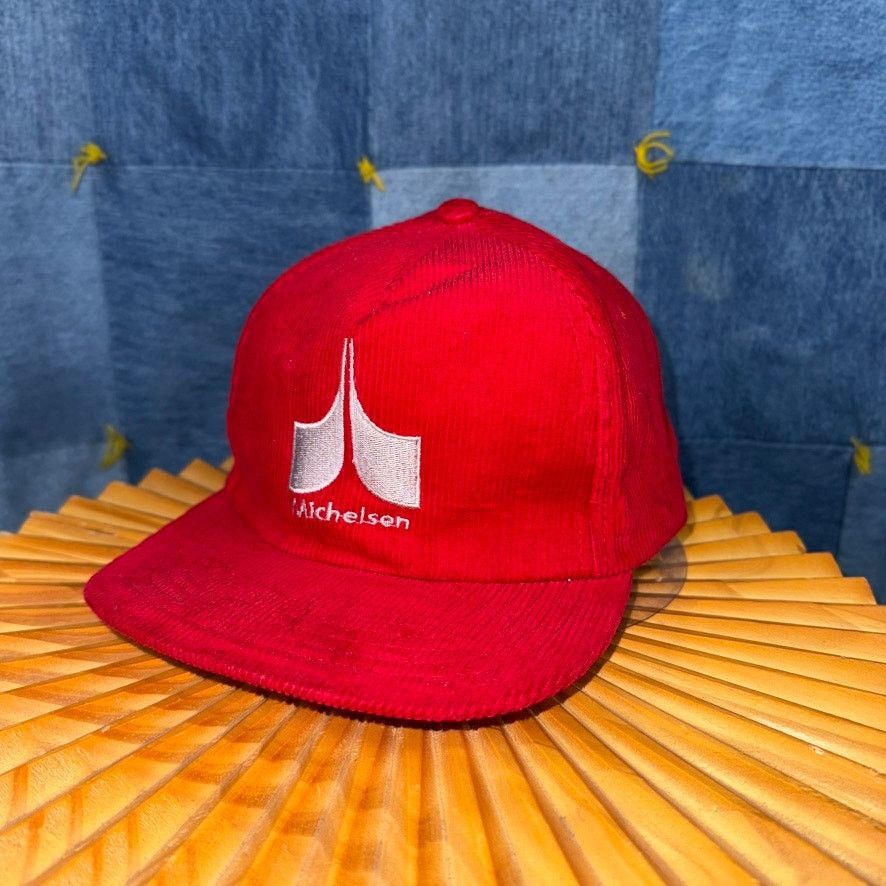 Vintage OSFA - Vintage Y2K Michelson embroider yupoong corduroy hat Size ONE SIZE - 2 Thumbnail