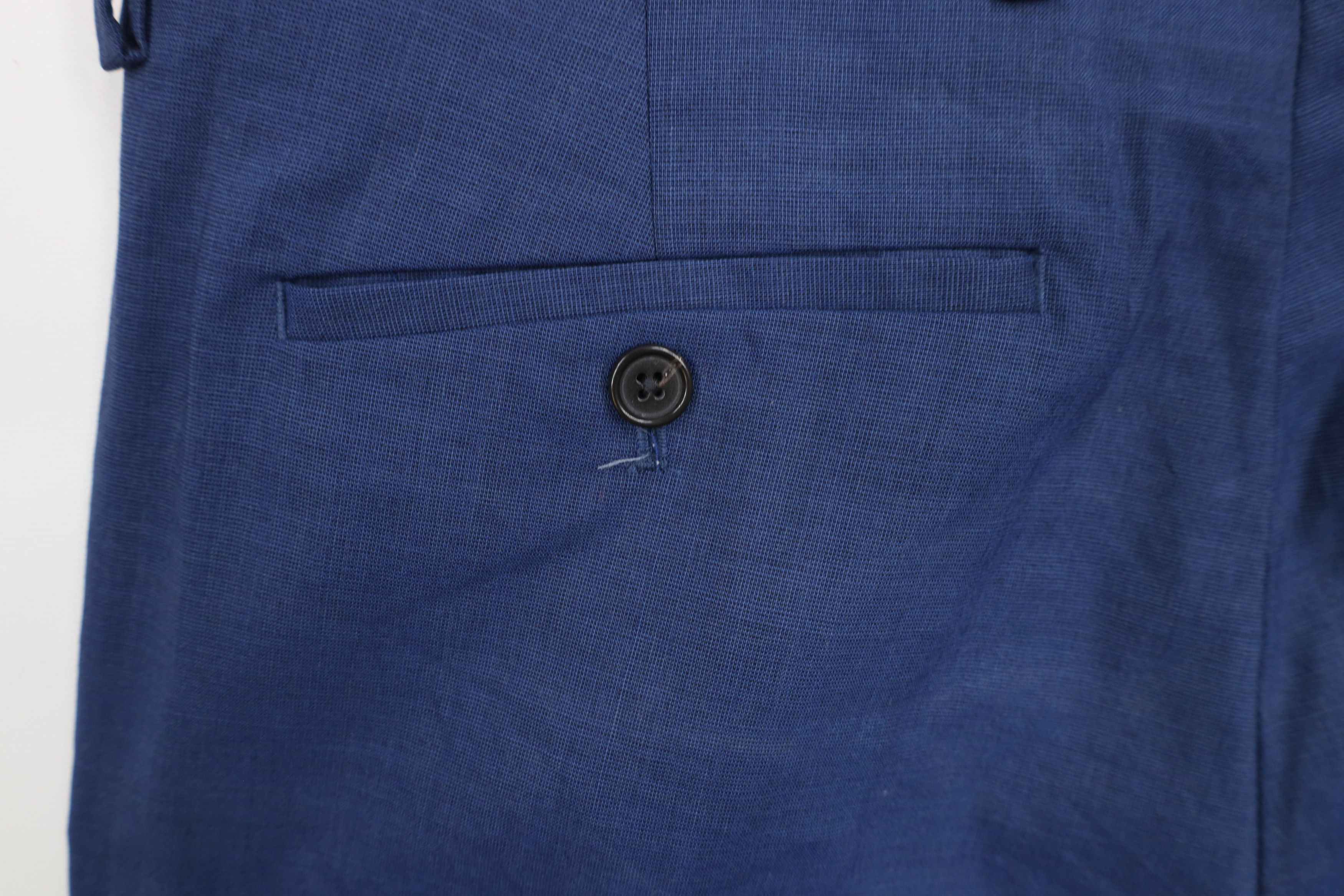 Banana Republic × Vintage Banana Republic Wool Blend Chino Pants Trousers Blue Size US 32 / EU 48 - 13 Thumbnail