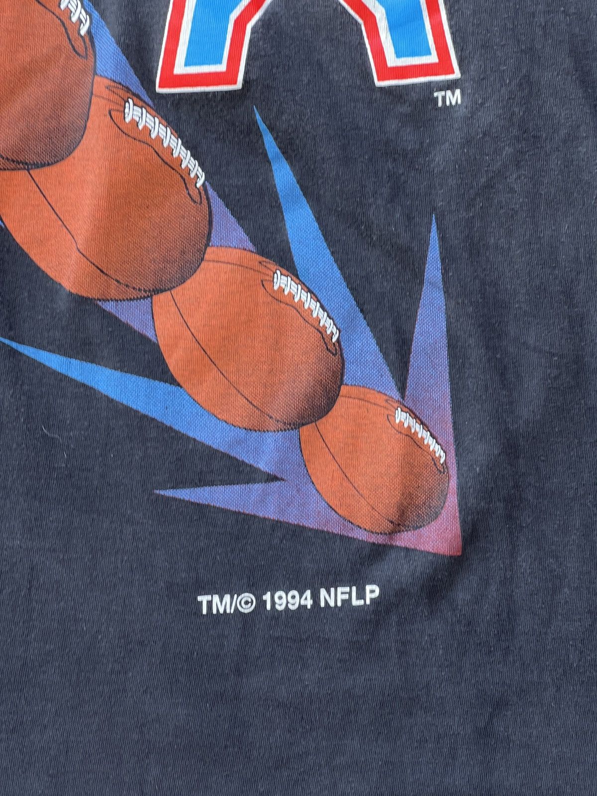 NFL × Vintage Vintage 1994 NFL Houston Oilers Football Tee Size US XL / EU 56 / 4 - 6 Thumbnail