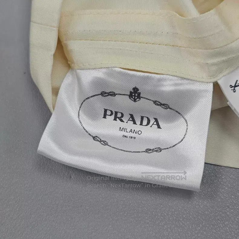 Prada Prada Champagne-colored metal triangle nylon vest Size XS / US 0-2 / IT 36-38 - 7 Thumbnail
