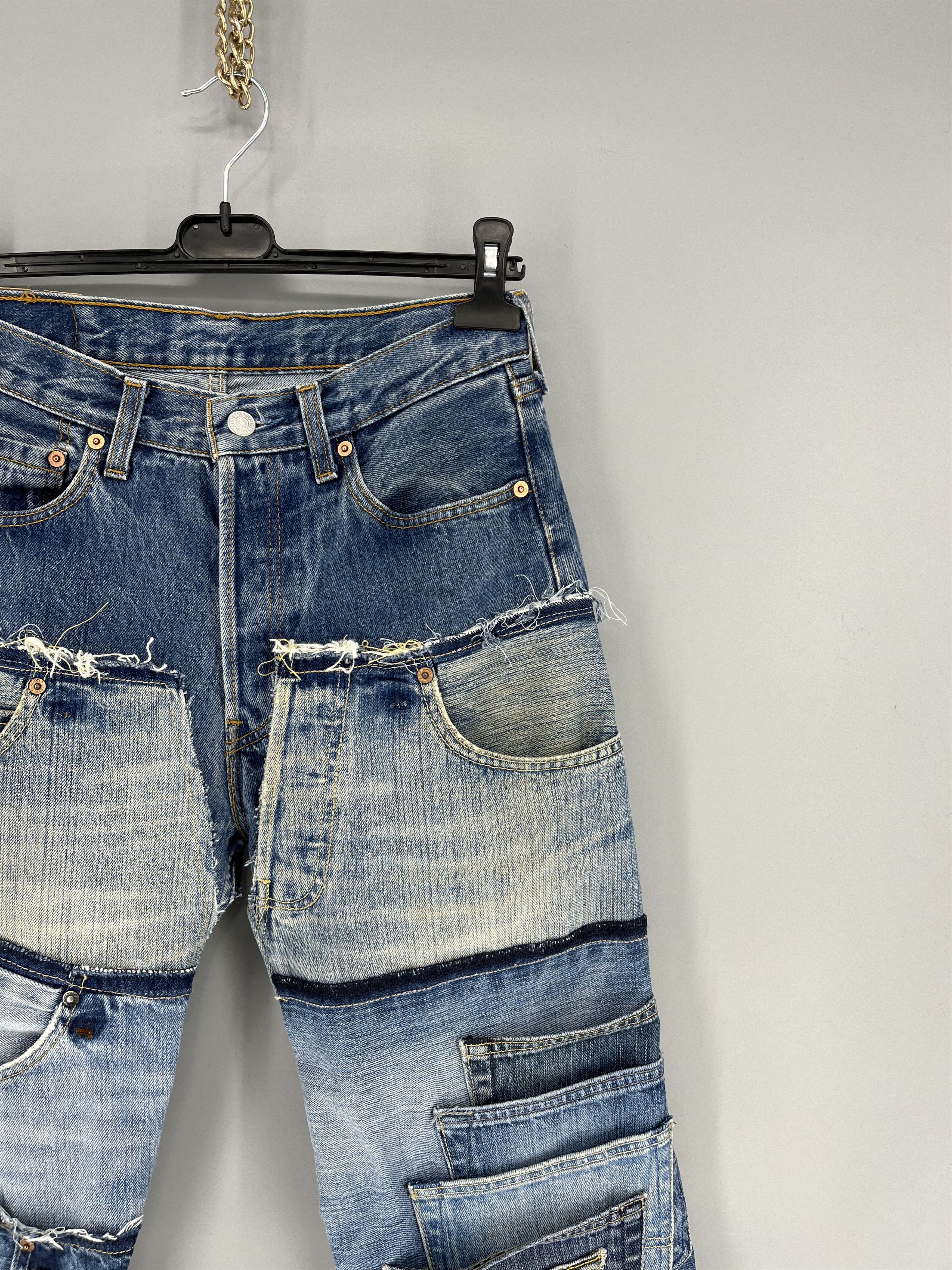 Other 90s Levi’s 501 Patchwork Multipocket Denim Custom Jeans USA Size US 31 - 4 Thumbnail