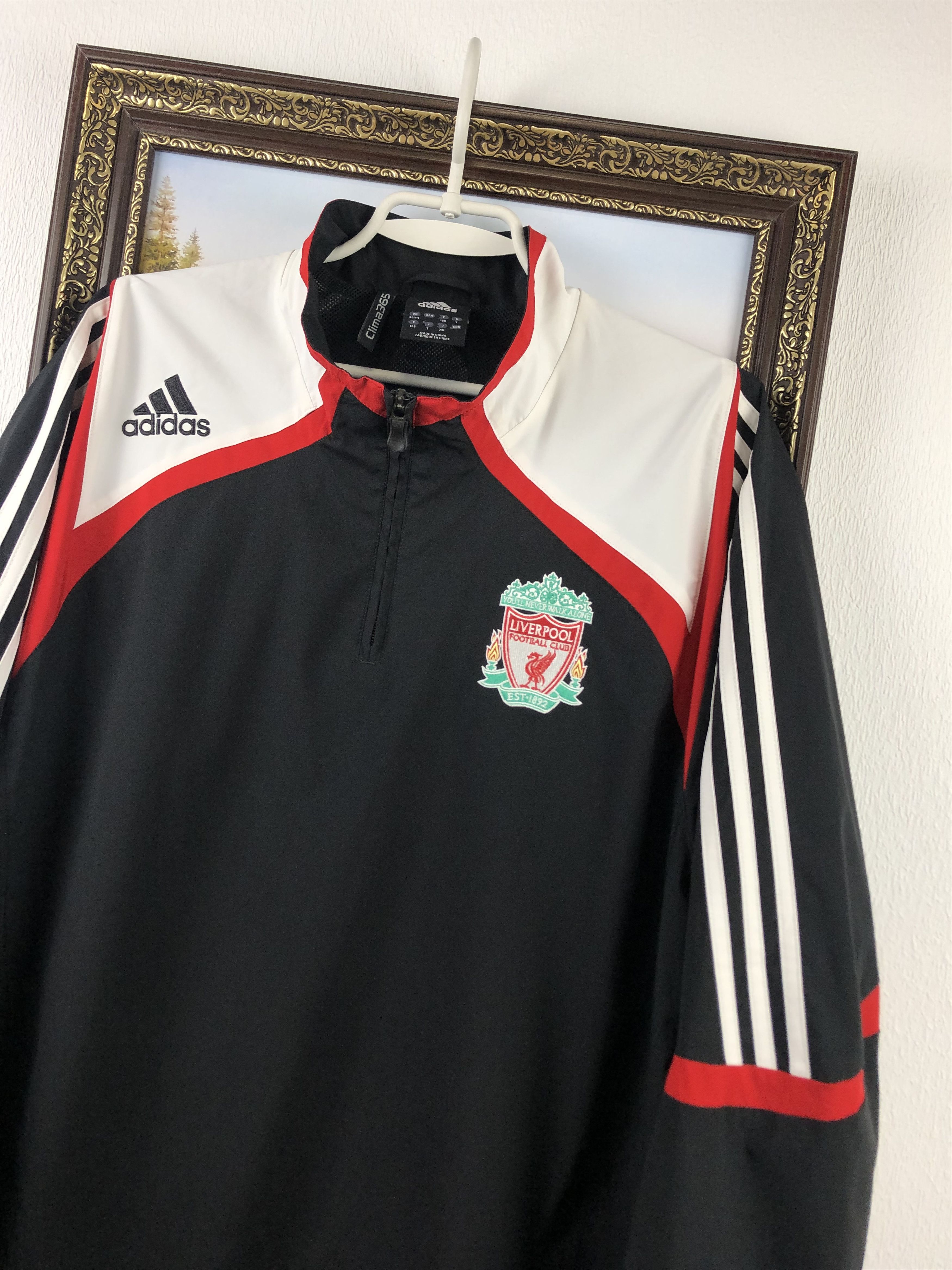 Adidas Vintage Adidas FC Liverpool Football Jacket Track Top Men Size US XL / EU 56 / 4 - 4 Thumbnail
