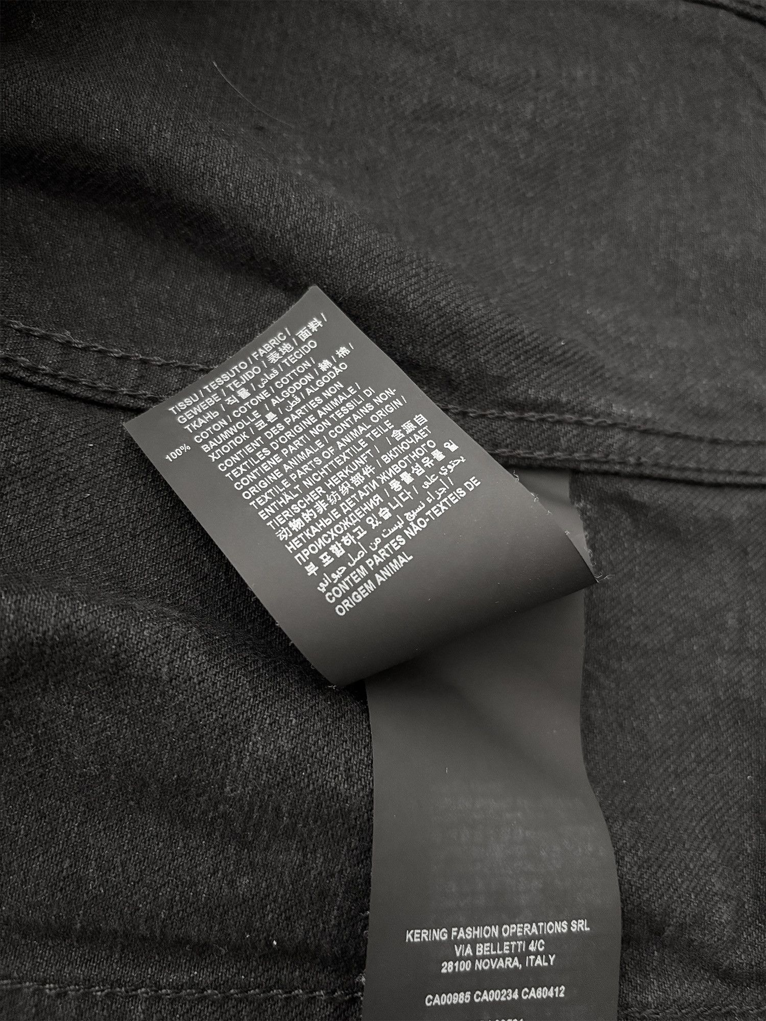 Saint Laurent Paris Classic Denim Jacket Black Size M Size US M / EU 48-50 / 2 - 9 Thumbnail