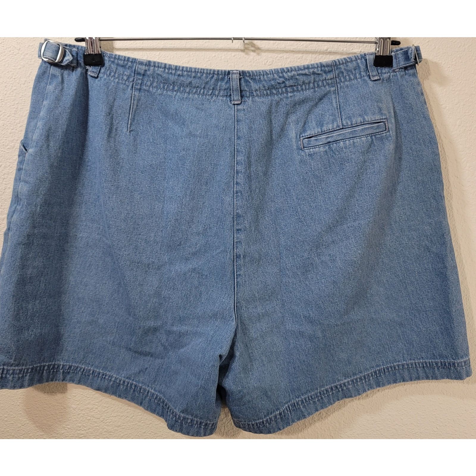 Other Westbound Blue Lightwashed Denim Shorts 18 Slashed Pockets Size 40" / US 18 - 2 Thumbnail