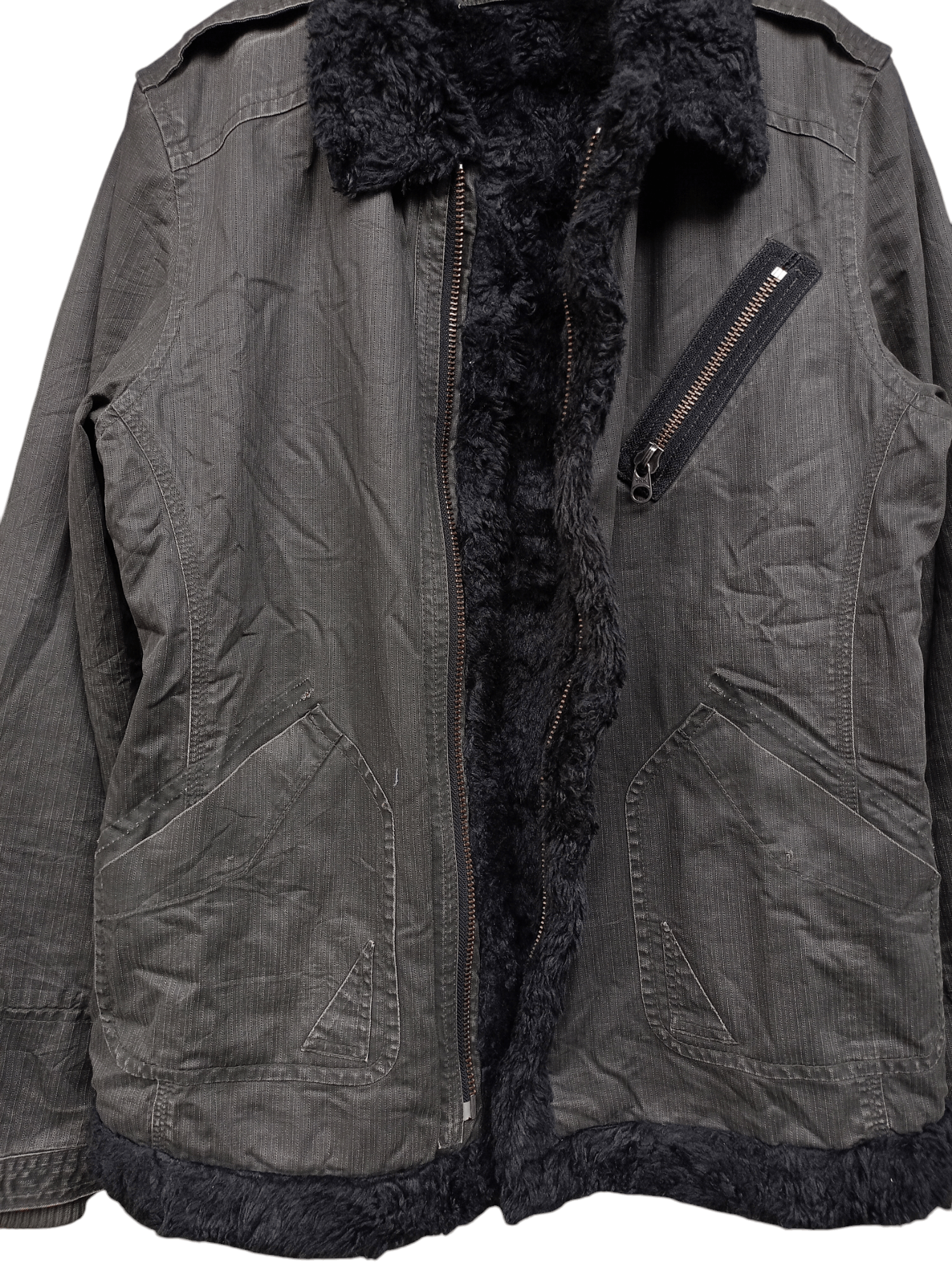 14th Addiction × KMRii × Takeo Kikuchi Takeo Kikuchi Fur work jacket Size US L / EU 52-54 / 3 - 3 Thumbnail