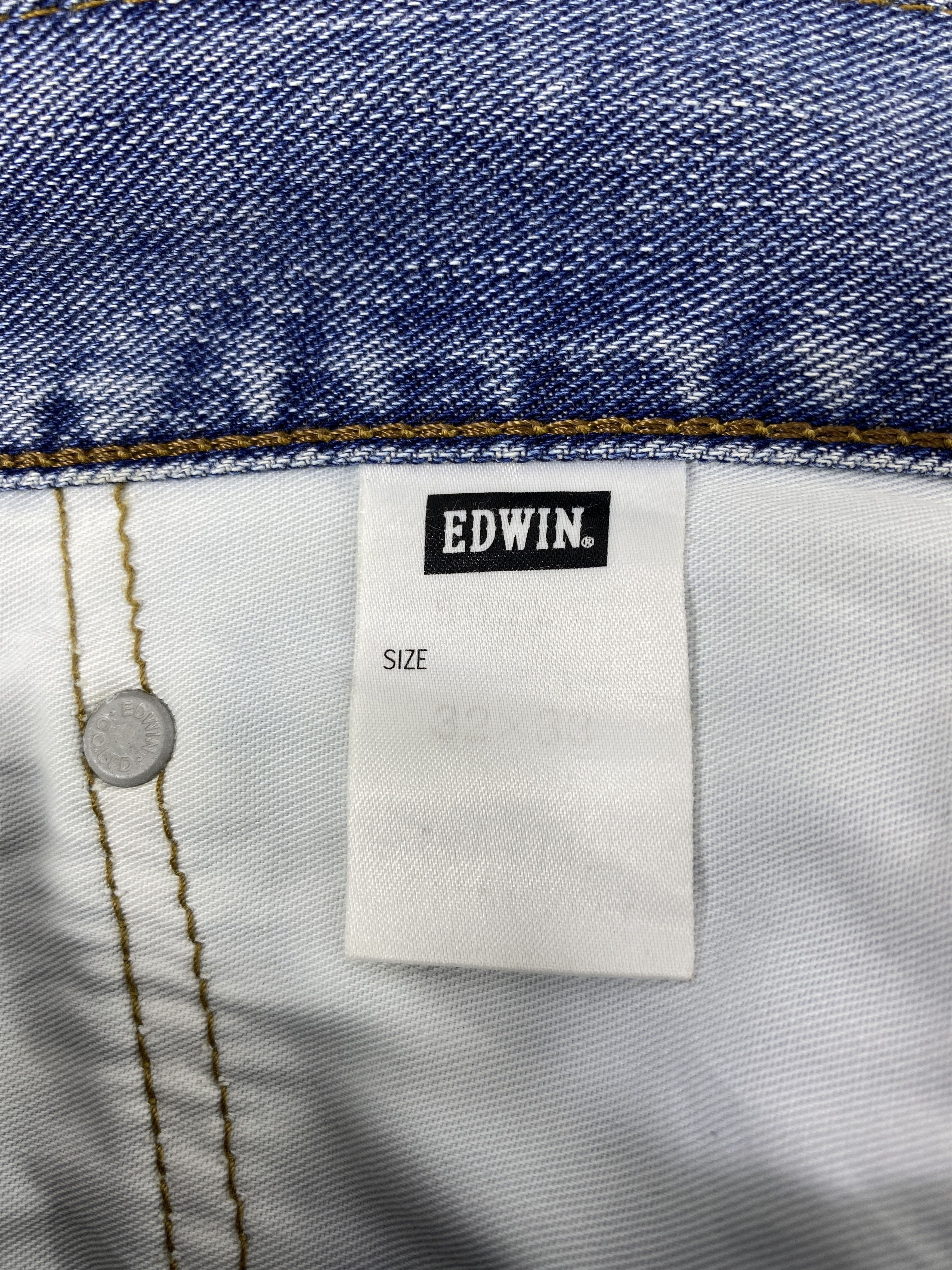 Edwin Edwin 503zz Distress Blue Wash Jeans - J970 Size US 34 / EU 50 - 8 Thumbnail