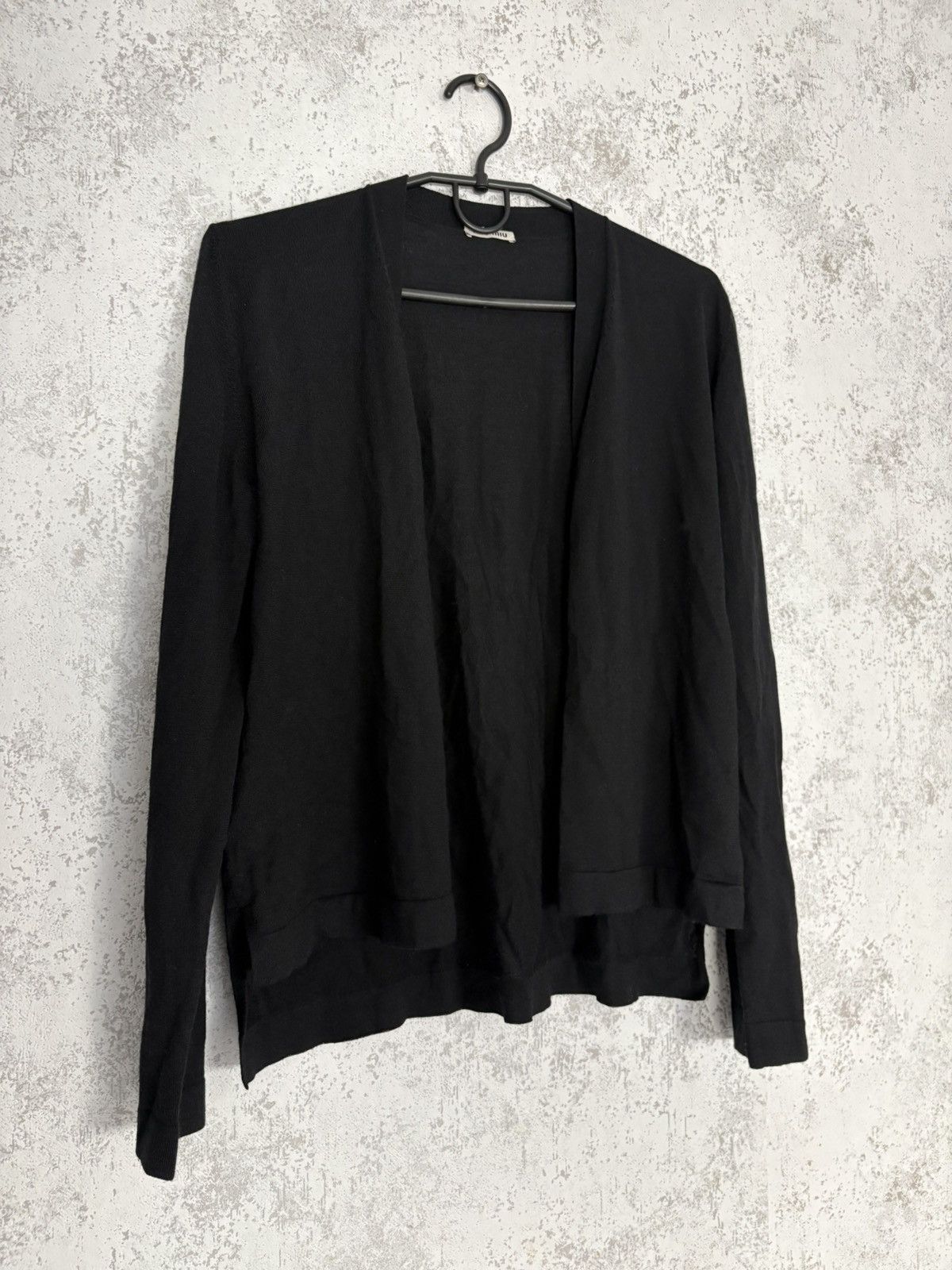 Miu Miu Miu Miu SS21 Button-Up Virgin Wool Silk Cardigan Black 42 Size M / US 6-8 / IT 42-44 - 2 Thumbnail