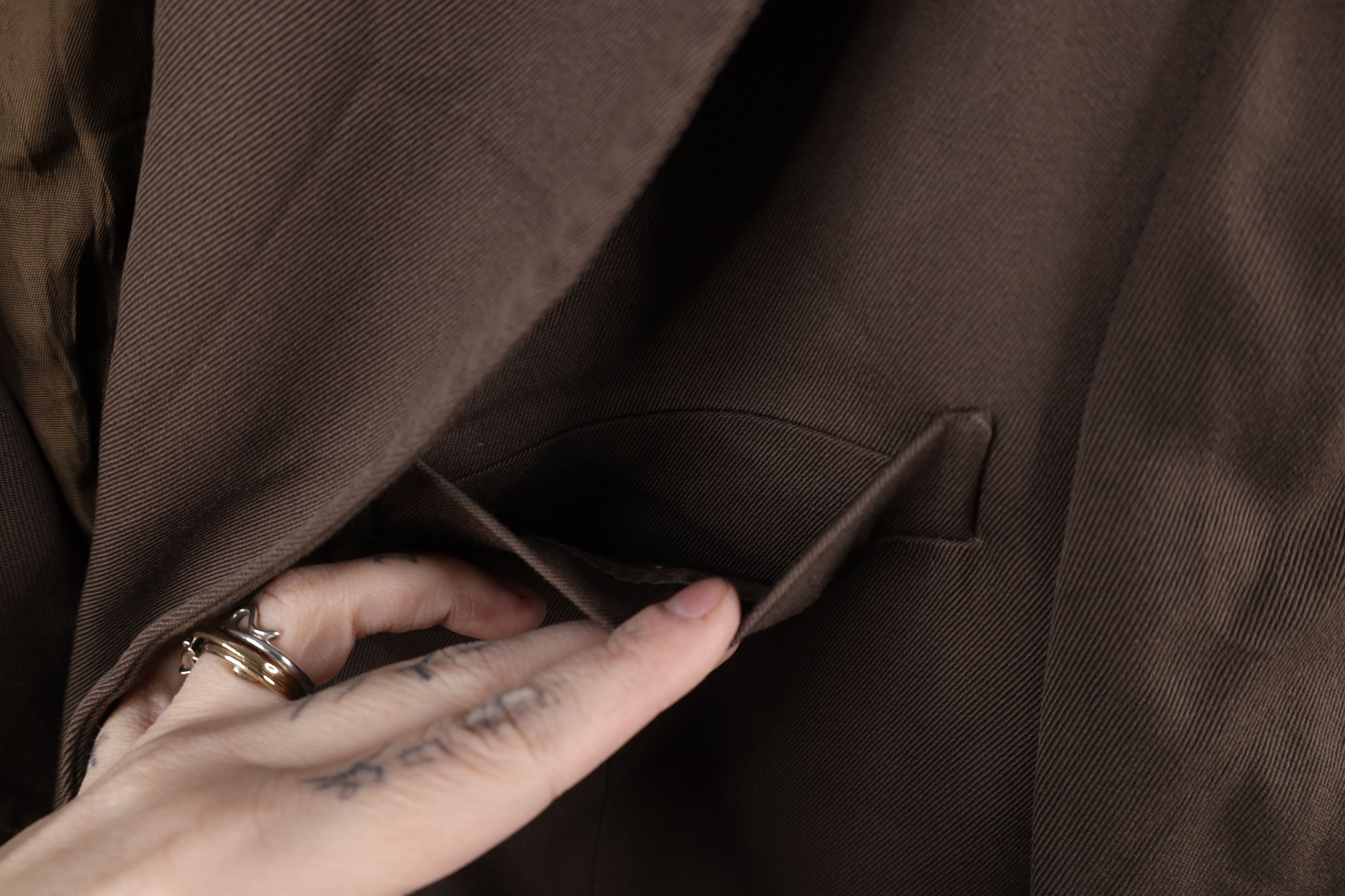 Vintage Vintage 70s Streetwear Suit Coat Jacket Brown W Germany Size US L / EU 52-54 / 3 - 6 Thumbnail