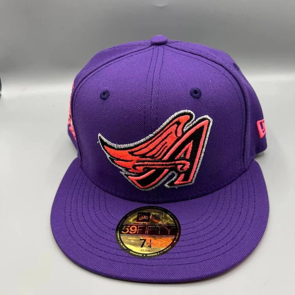 New Era Los Angeles LA Angels Hat Men 7 1/4 59Fifty New Era Fitted Size ONE SIZE - 2 Thumbnail