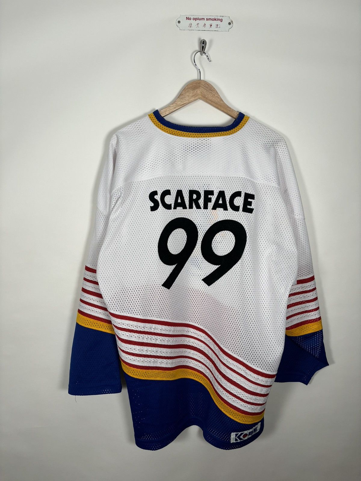 Vintage 🔥 LE ROSEY 🔥 VINTAGE SCARFACE HOCKEY JERSEY Size US XL / EU 56 / 4 - 4 Thumbnail