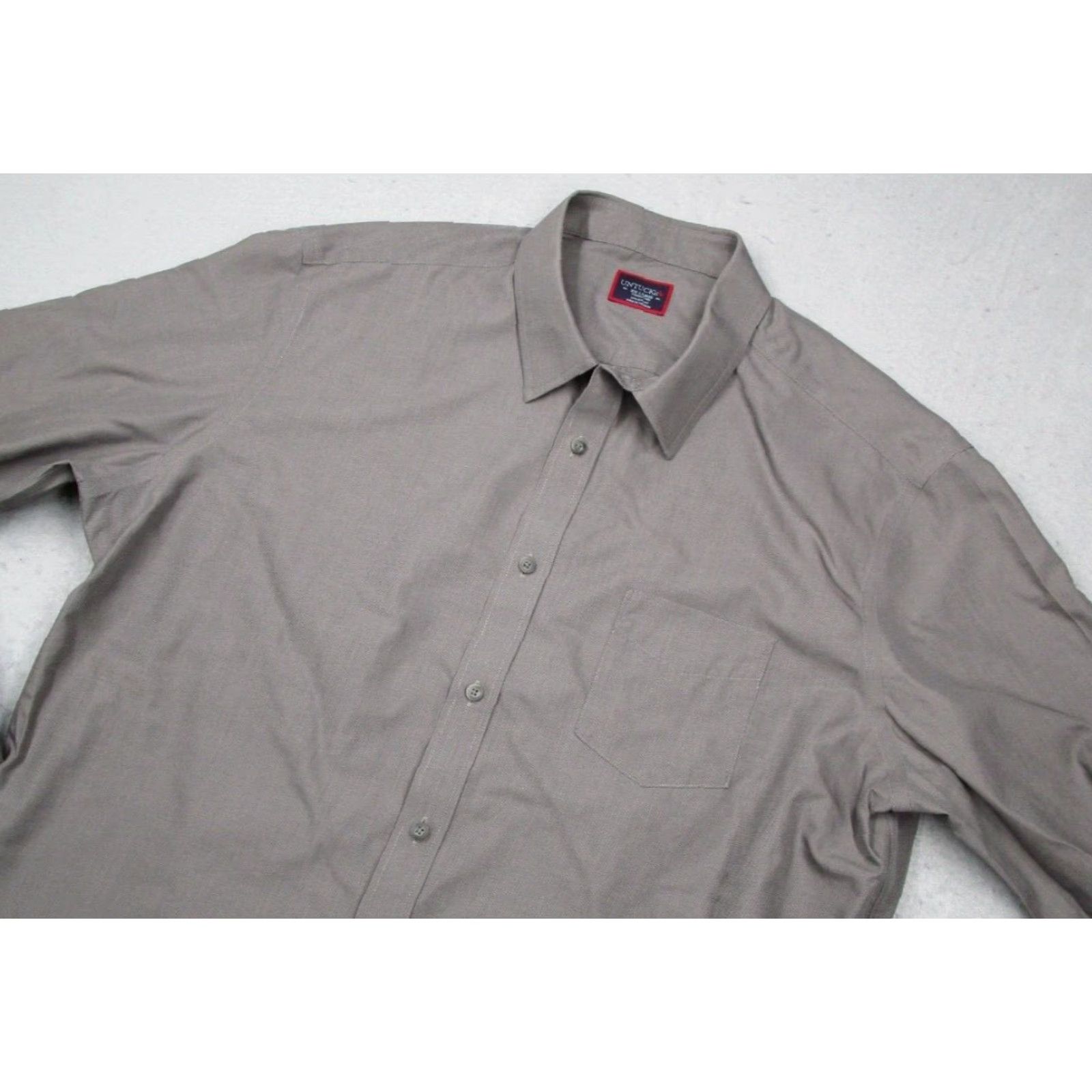 UNTUCKit VINTAGE UNTUCKit Men's Shirt 2XL Gray Button-Up Long Sleeve Casual All Seasons Wrinkle Resistant Size US XXL / EU 58 / 5 - 2 Thumbnail