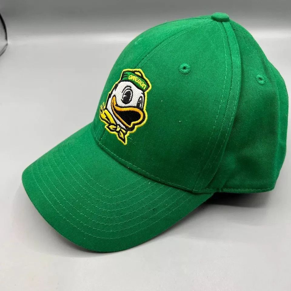 Other Oregon Ducks Hat Men Green Gray Fan Favorite Strap Back Cap Size ONE SIZE - 2 Thumbnail