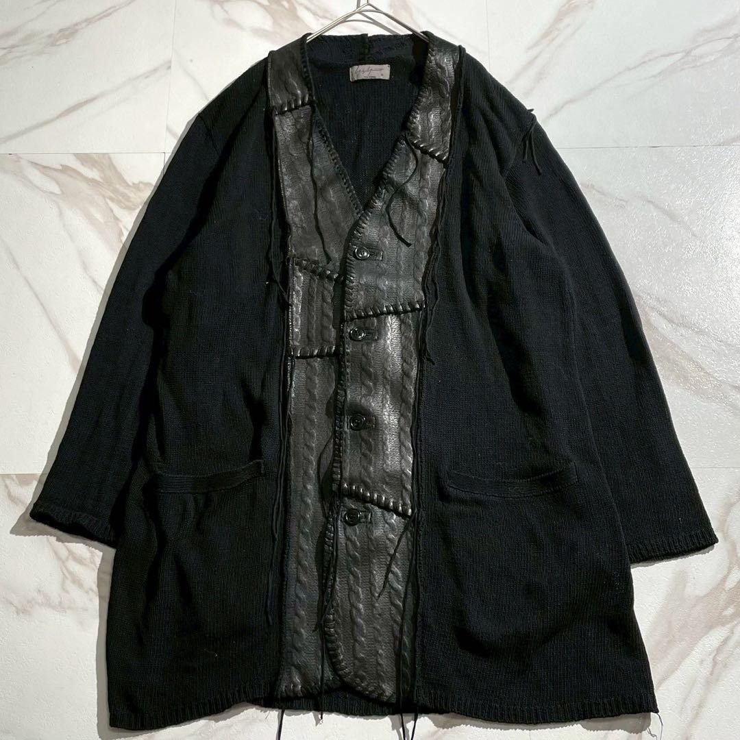 Yohji Yamamoto HOMME 19SS Cotton Cardigan Black Size L