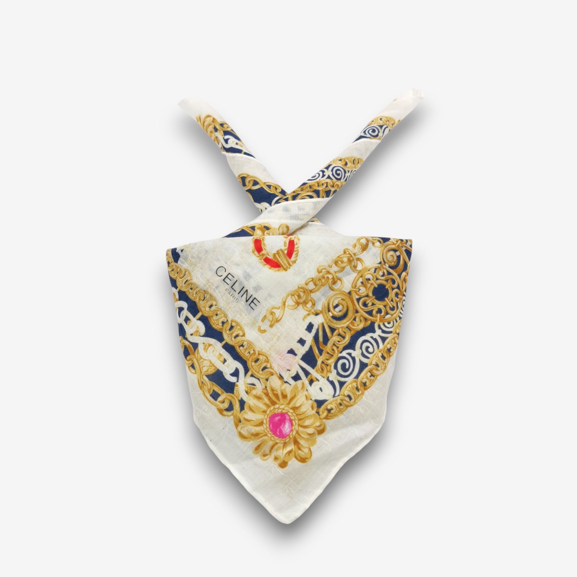 Celine Vintage Celine Handkerchief Neckerchief Bandana Size ONE SIZE - 4 Thumbnail
