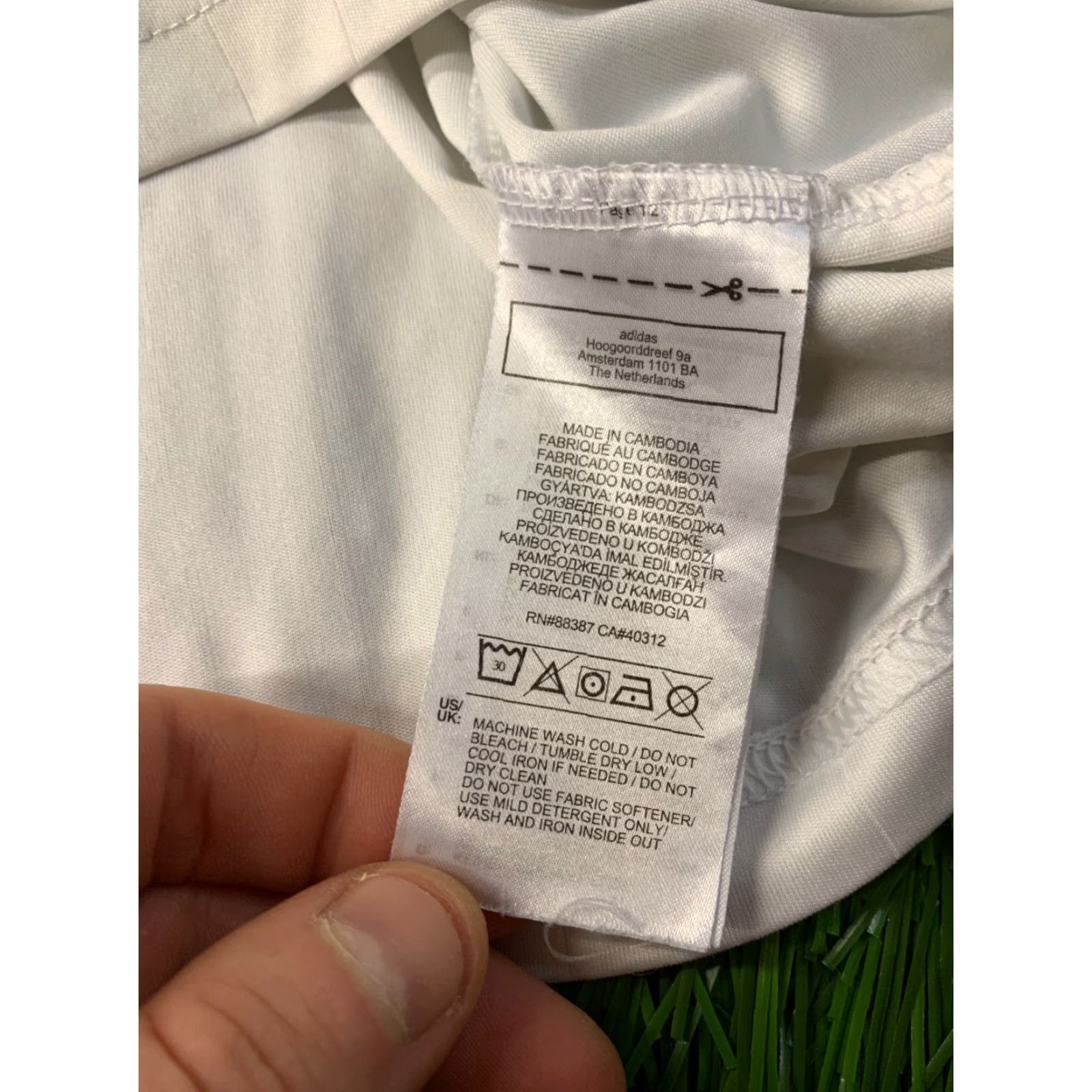 Adidas ADIDAS Tabela FOOTBALL SHIRT L Men White and Blue 100% Polyester ADIDAS PERFORMANCE T-Shirt 2020 Size US L / EU 52-54 / 3 - 7 Thumbnail