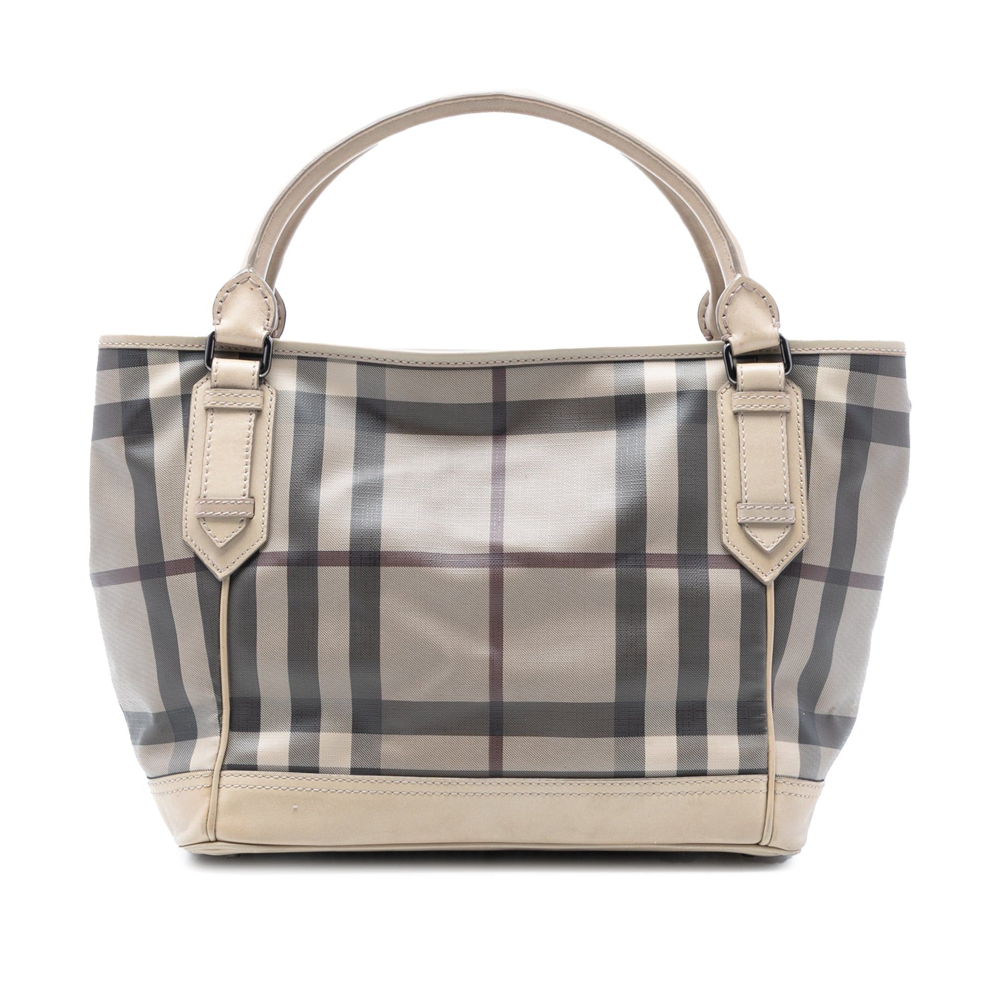 Burberry Smoked Check Coated Canvas Handbag Size ONE SIZE - 1 Thumbnail