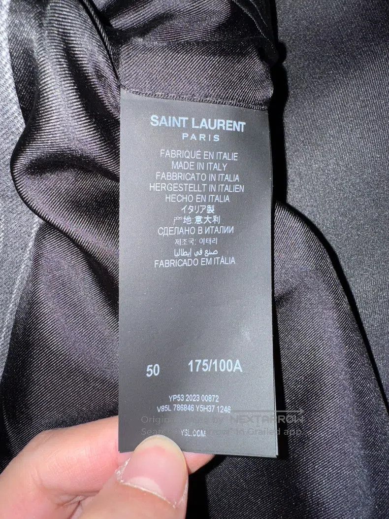 Saint Laurent Paris Saint Laurent Paris Flannel Striped Men's Suit Size US M / EU 48-50 / 2 - 5 Thumbnail