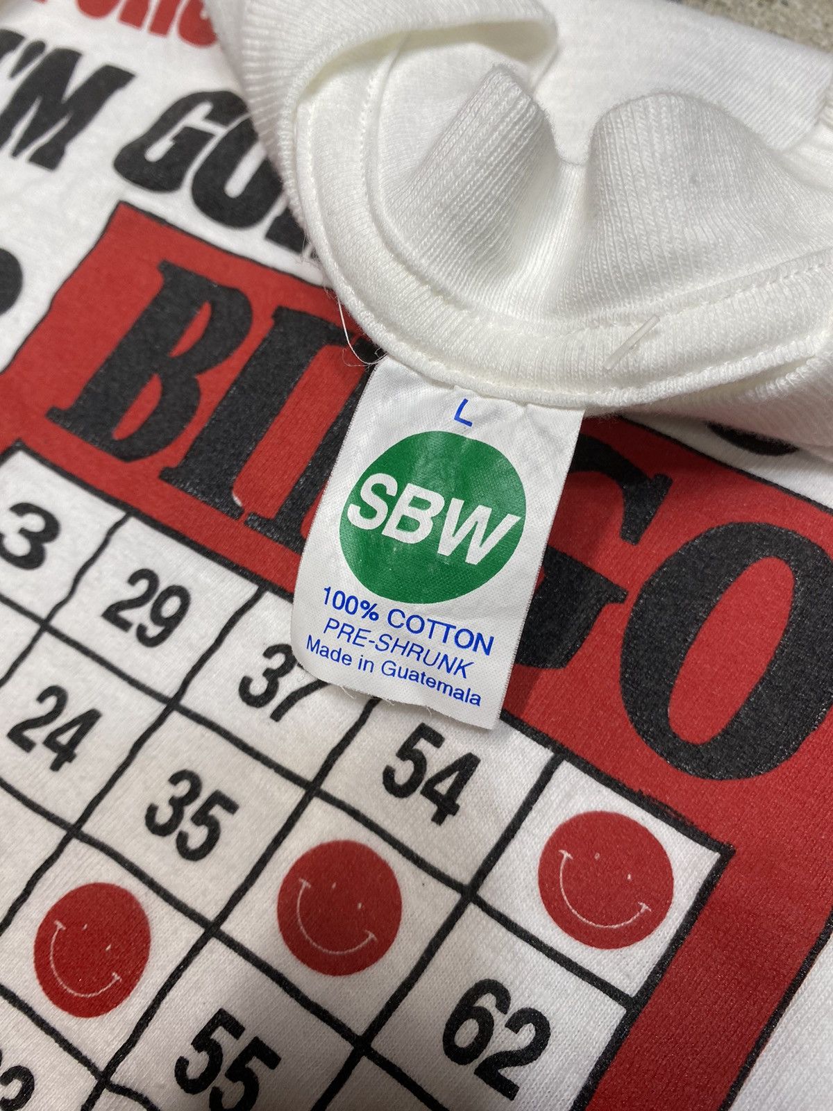 Japanese Brand × Vintage Vintage Bingo Funny 90s New Old Stock Tshirt Size US L / EU 52-54 / 3 - 4 Thumbnail