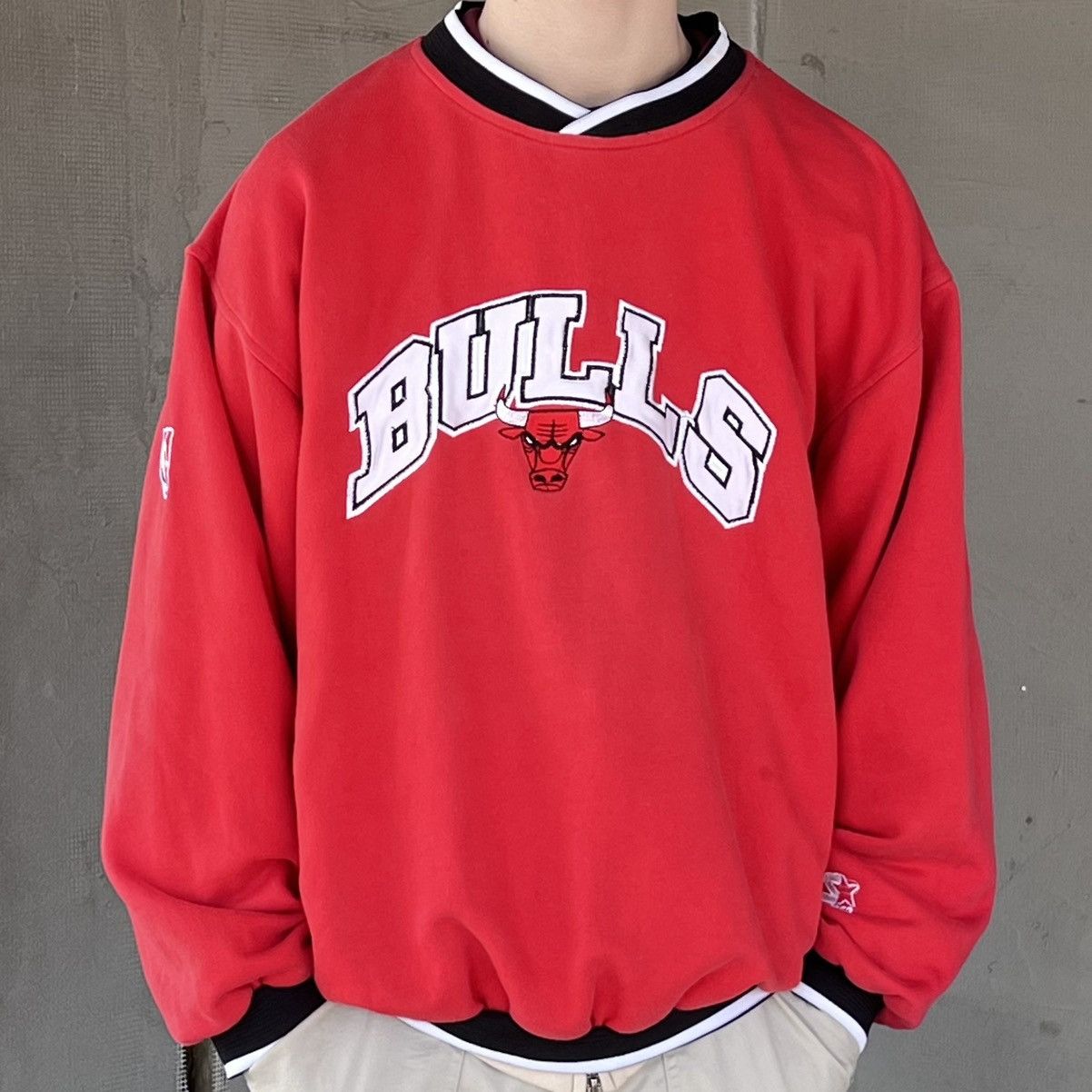 NBA × Starter Starter vintage Chicago Bulls sweatshirt NBA Size US XXL / EU 58 / 5 - 7 Thumbnail