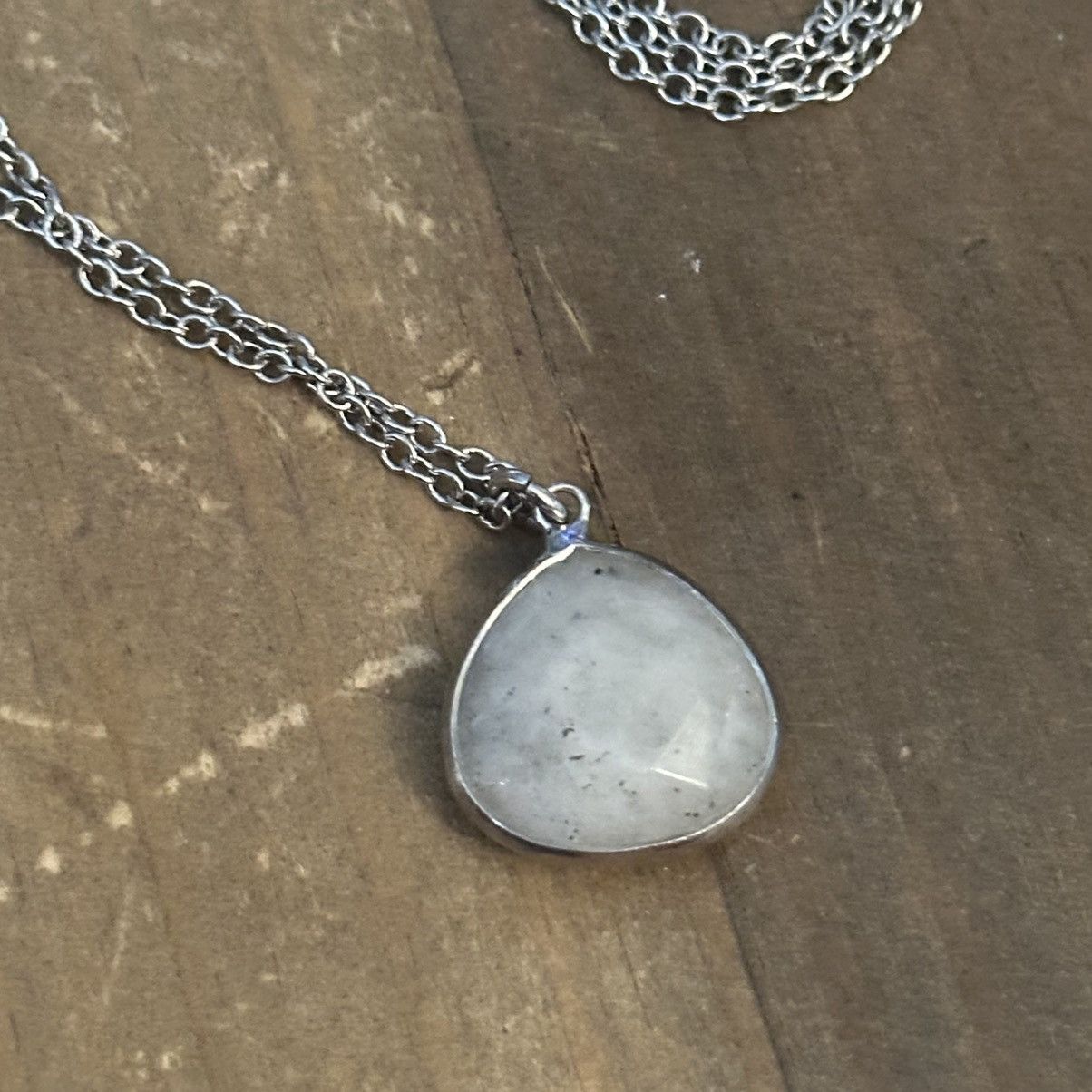Loft Loft silver multi strand layered quartz pendant necklace Size ONE SIZE - 3 Thumbnail