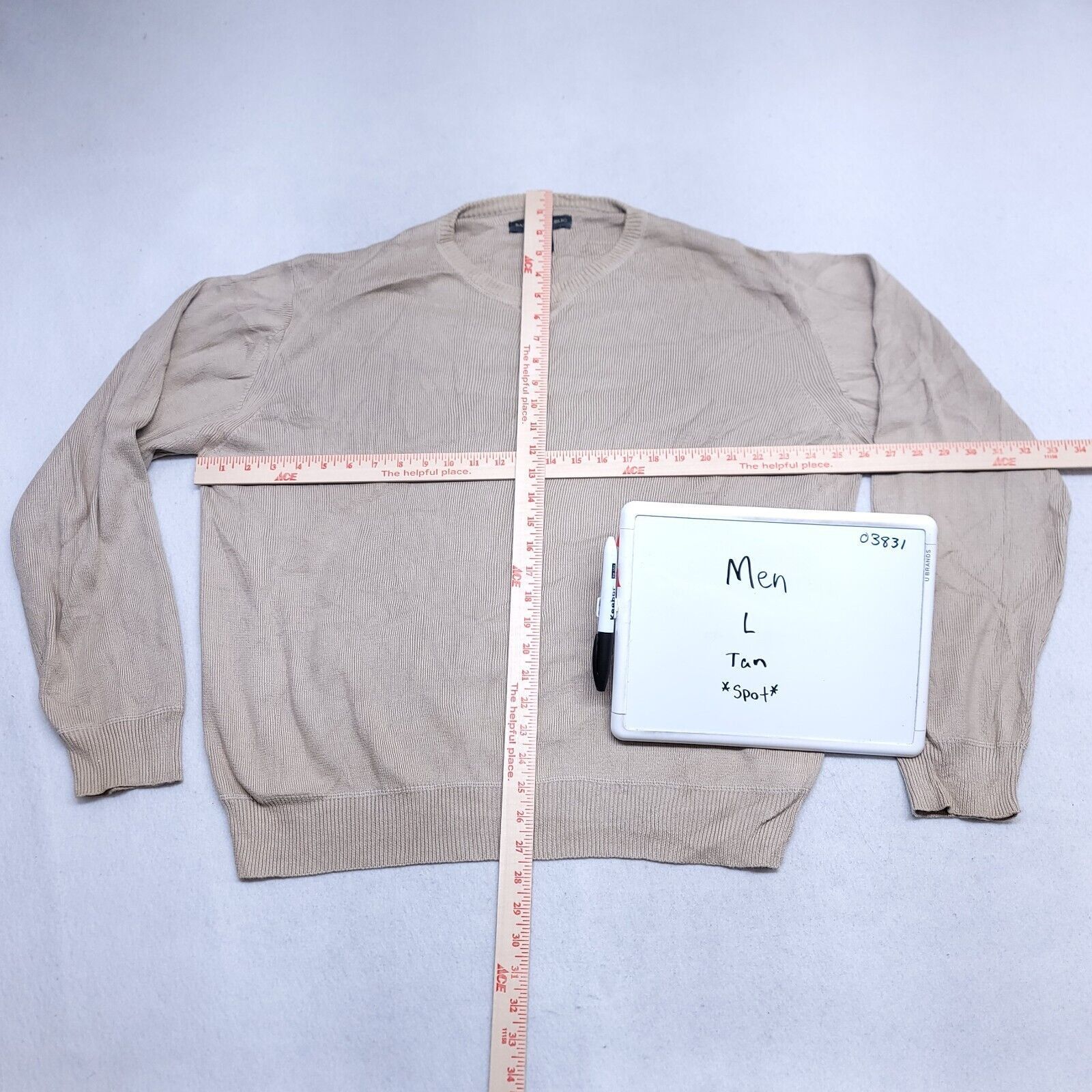 Banana Republic Banana Republic Pullover Sweater Mens Size Large L Beige Size US L / EU 52-54 / 3 - 6 Thumbnail