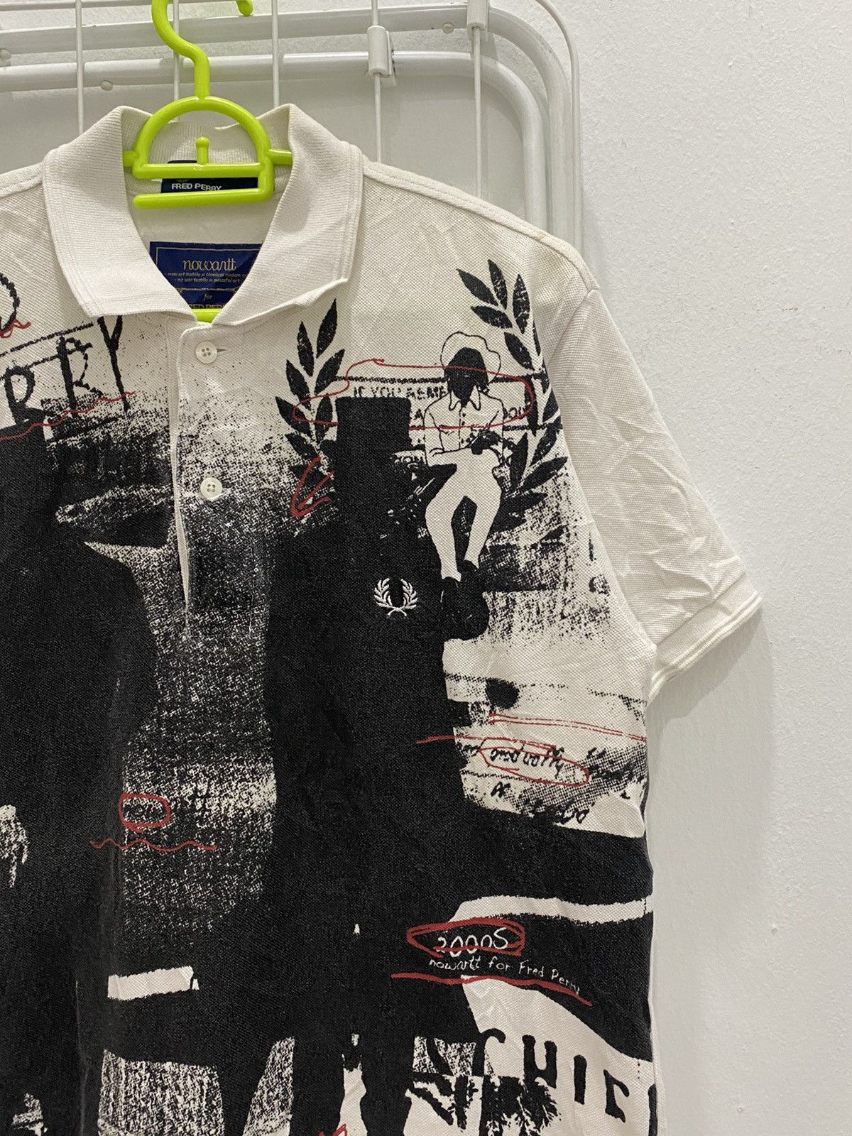 Fred Perry × Seditionaries Fred Perry Nowartt Art Polo Shirt Size US M / EU 48-50 / 2 - 4 Thumbnail