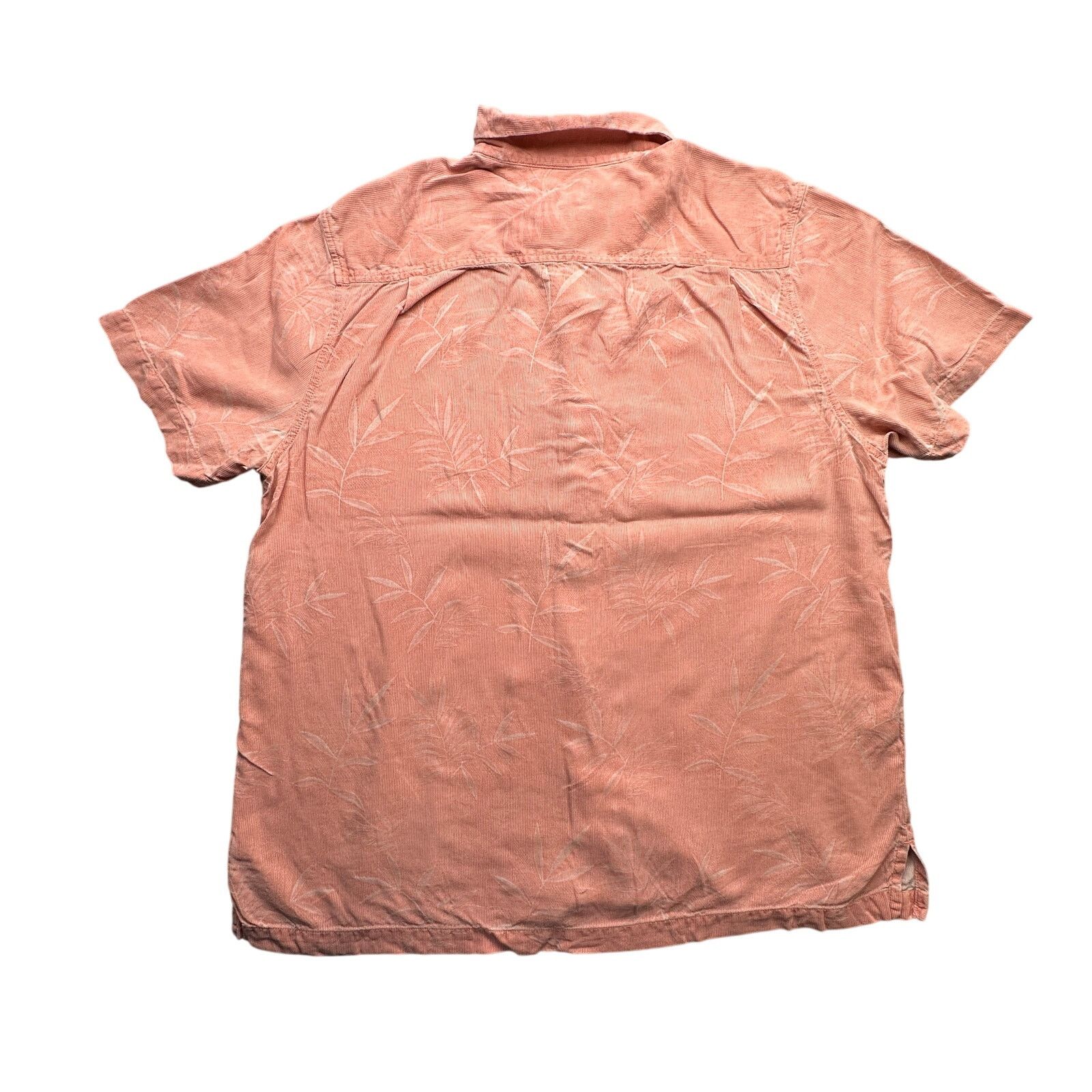 Tommy Bahama Tommy Bahama Silk Button Up Shirt XL Short Sleeve Orange Size US XL / EU 56 / 4 - 8 Thumbnail