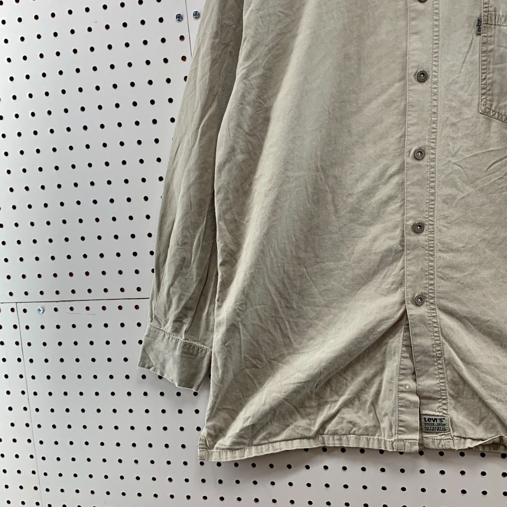 Levi's Levi's Shirt Adult Medium Brown Button-Down Long Sleeve Mens Size US M / EU 48-50 / 2 - 3 Thumbnail