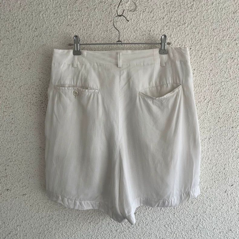 Yohji Yamamoto Yohji Yamamoto size m Black and white silk shorts Size US 28 / EU 44 - 4 Thumbnail