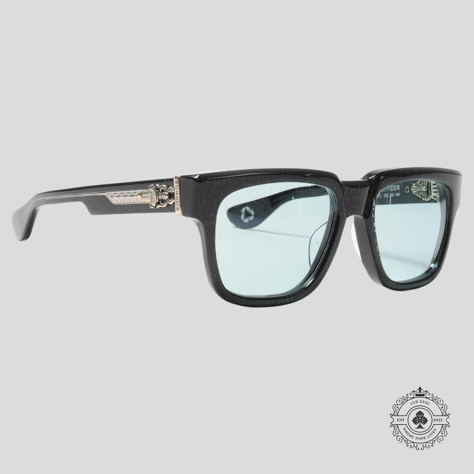 Chrome Hearts Chrome Hearts Box Officer Sunglasses in Black/Silver Size ONE SIZE - 1 Thumbnail