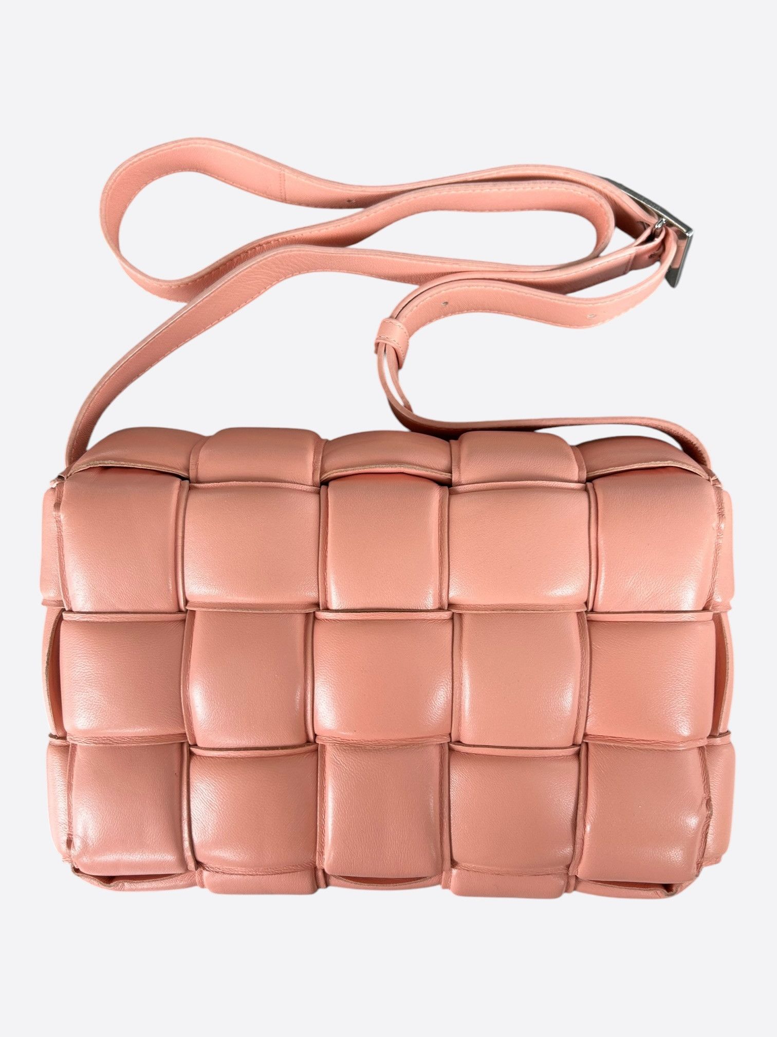 Bottega Veneta Bottega Veneta Pink Intreccio Padded Cassette Bag Size ONE SIZE - 3 Thumbnail