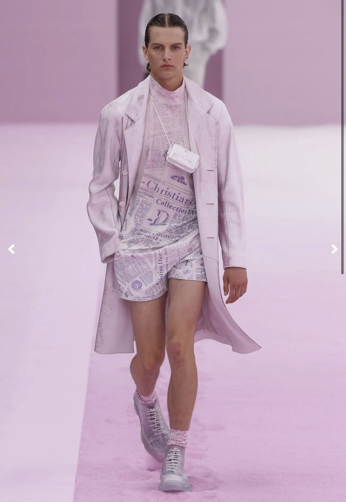 Dior Dior x Daniel Arsham S/S’20 Newspaper Print Tee Size US S / EU 44-46 / 1 - 1 Thumbnail