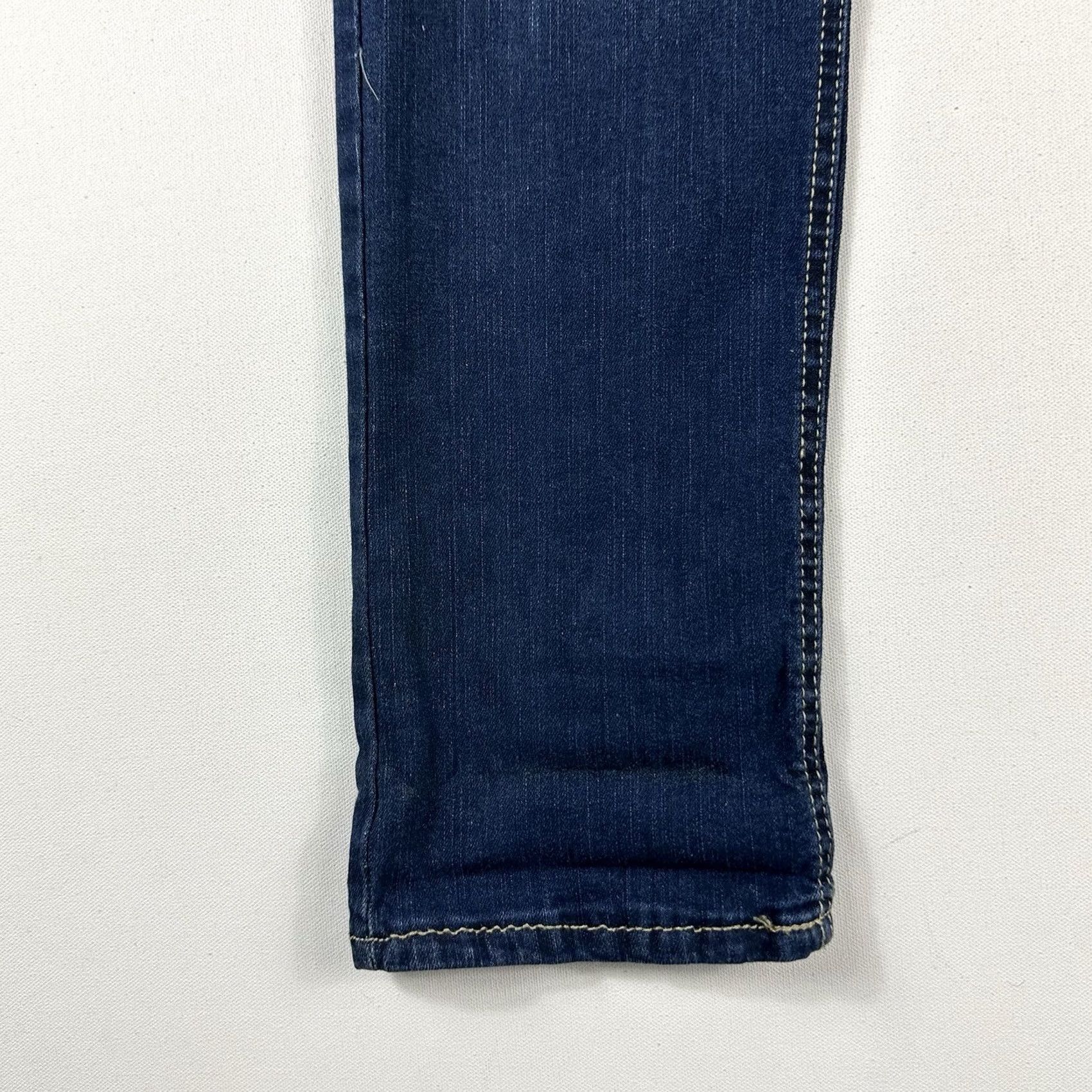 Vintage City Streets Slim Stretch Jean Mens 32x31 Blue Distressed Denim Jeans Straight City Mens Size US 32 / EU 48 - 3 Thumbnail