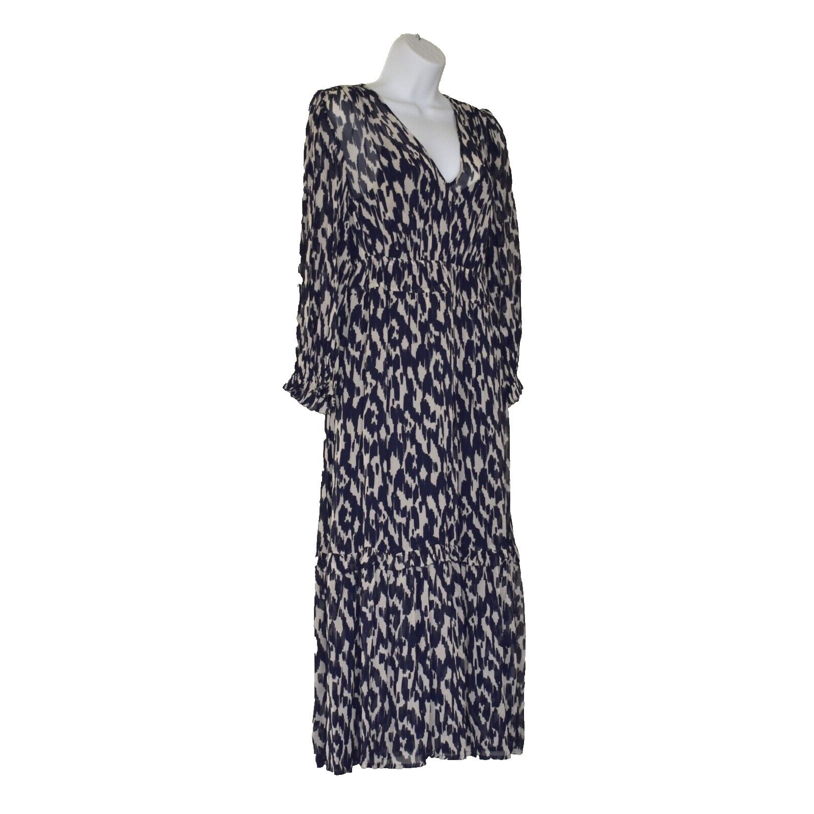 Velvet NEW VELVET - GRAHAM & SPENCER Kendra Georgette Midi Dress XS Size XS / US 0-2 / IT 36-38 - 2 Thumbnail