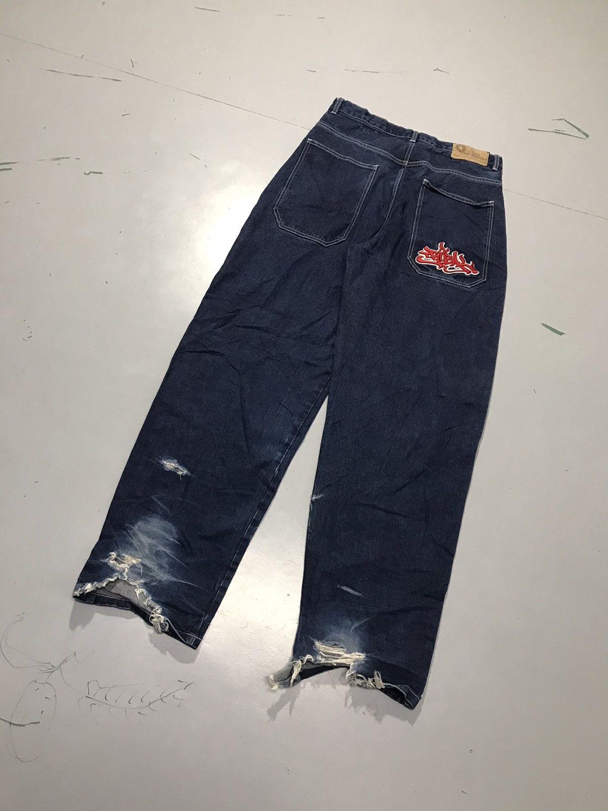 Southpole Vintage Tribal embroidered denim Size US 34 / EU 50 - 10 Thumbnail