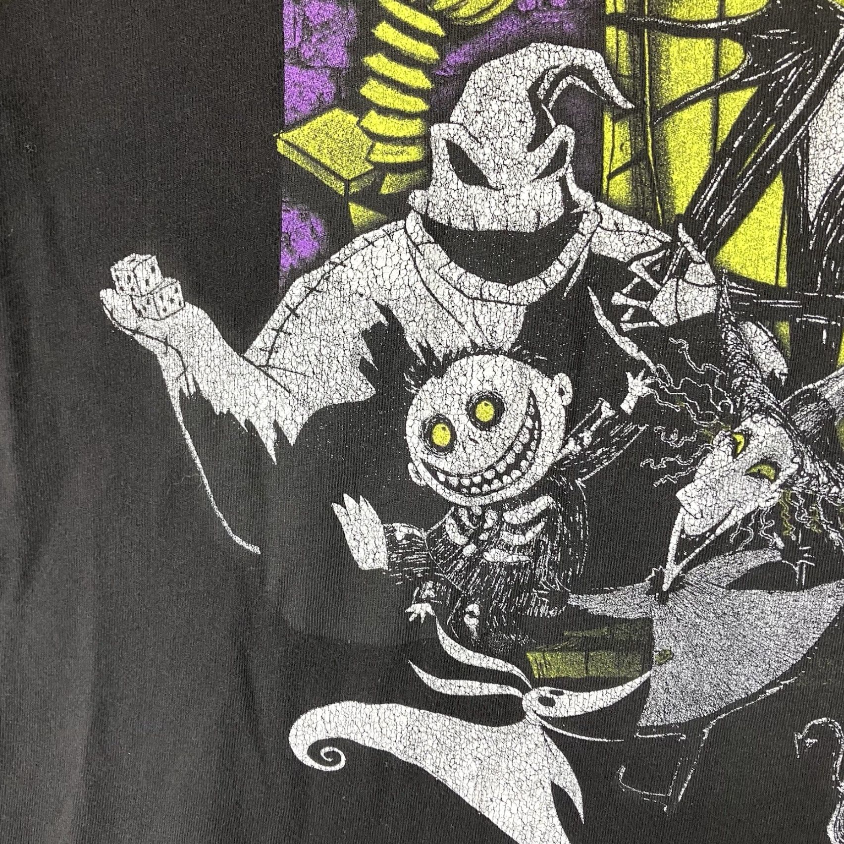 Vintage Disney Nightmare Before Christmas The Misfits Pumpkin Jack L T-Shirt Black Crew Neck Short Sleeve 100% Cotton Graphic Print Halloween Punk Retro Men Size US L / EU 52-54 / 3 - 6 Thumbnail